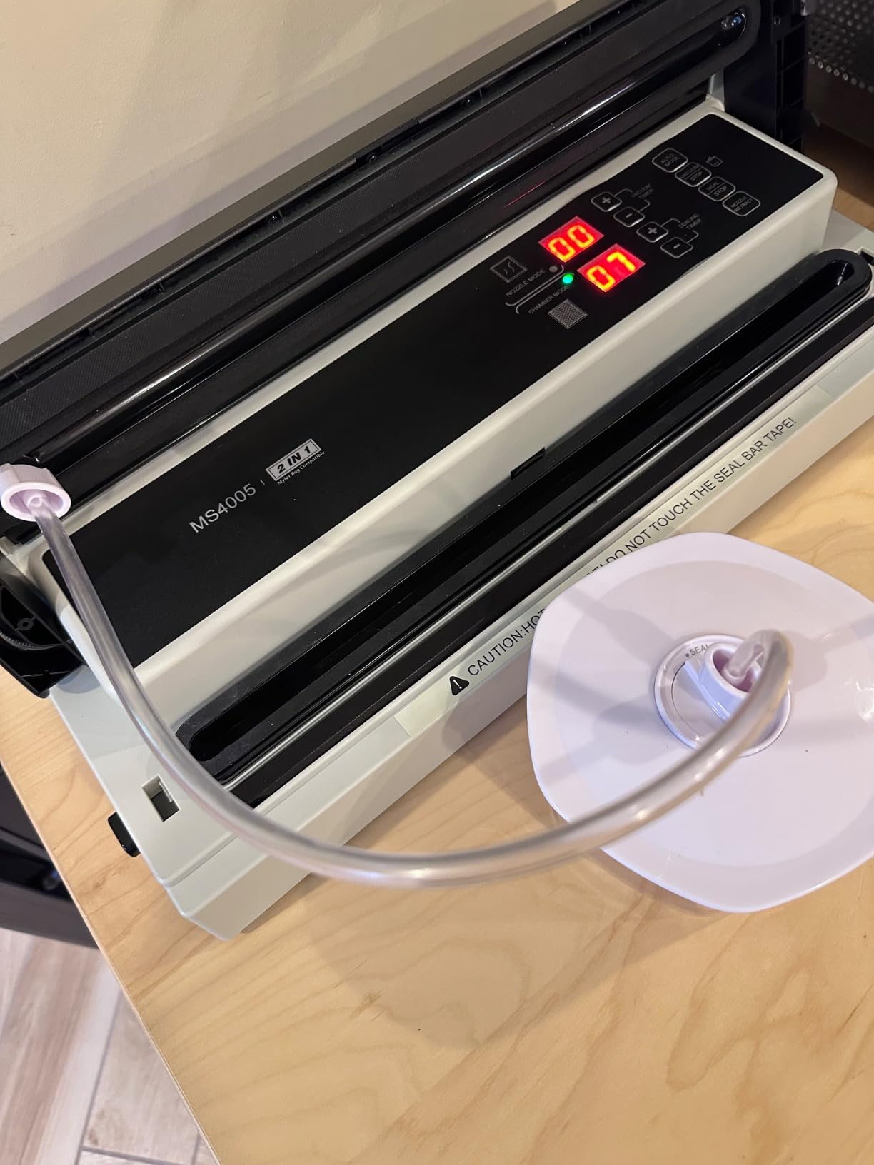 MAGIC SEAL 16'' Commercial Vacuum Sealer Machine, Meat Sealer Vacuum Packing Machine with Double Pump and Auto Cooling System, Sealing and Vacuum Time Control, Compatible with Mylar Bags customer photo 2