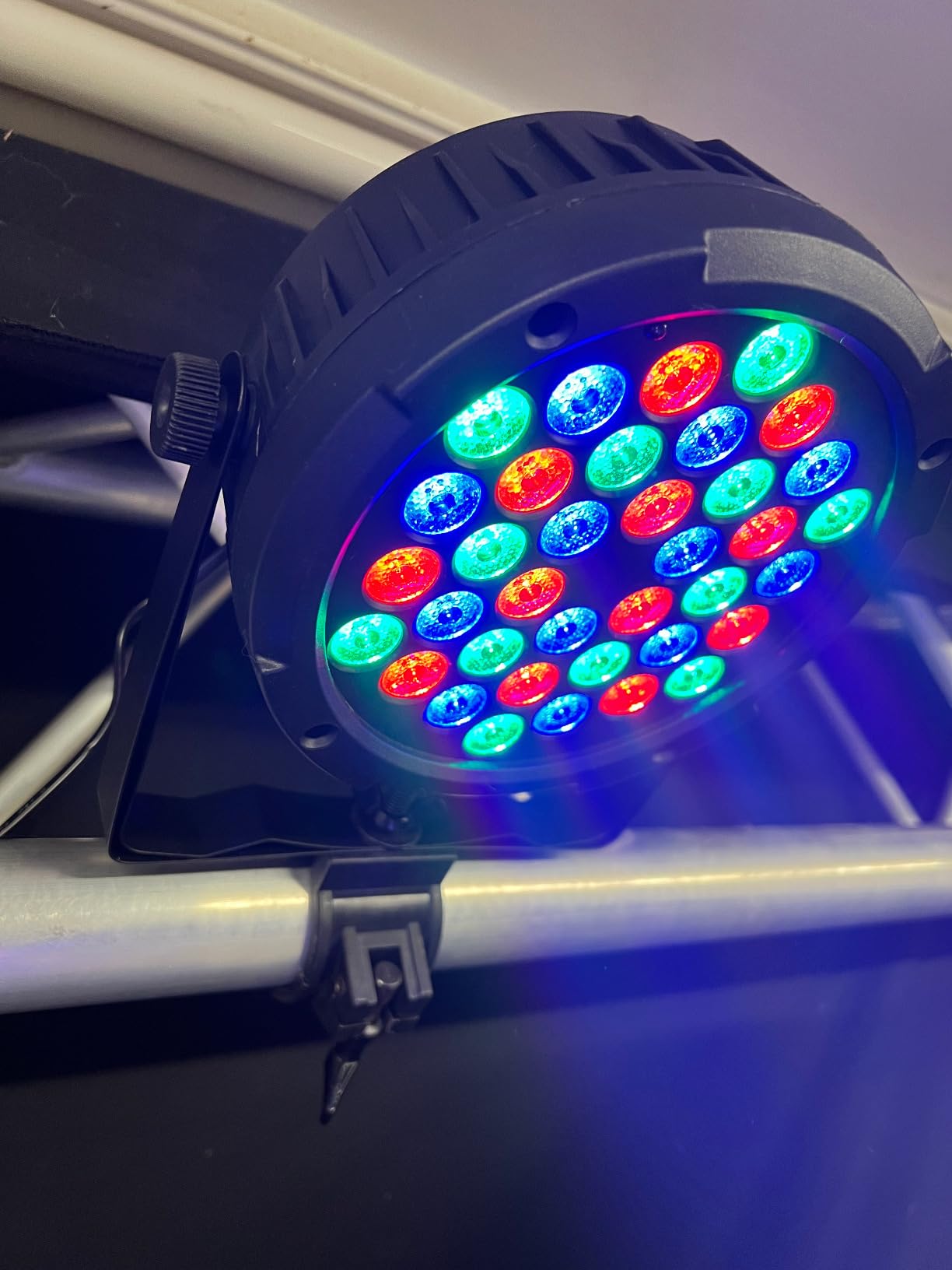 36W 36LEDs RGB Stage Par Lights by Remote DMX Control - 4Pack | Corded Electric, Sound Activated Multi Modes, Uplights for Events DJ Music Dance Party Wedding Church Bar Club customer photo 2
