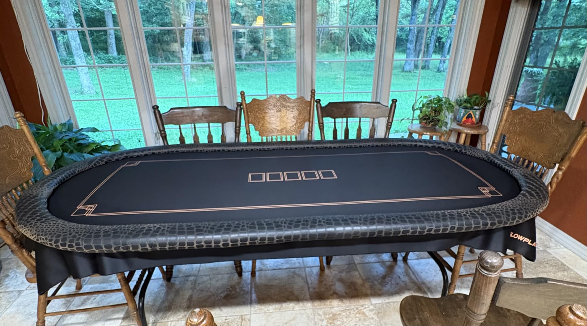 SLOWPLAY Godel Poker Mat, Water Repellent, Durable & Easy to Clean | Smooth premium surface; effortless card sliding; non-slip rubber base; noise reduction; portable carry bag; minimalist design customer photo 2