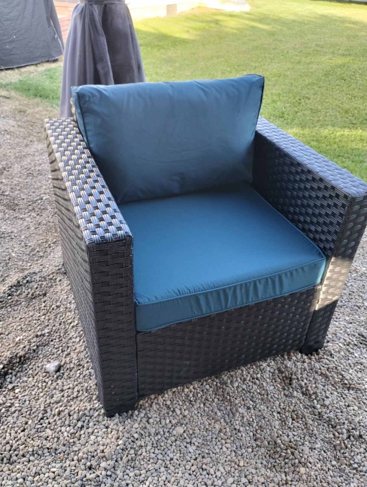 Patio Furniture Set 45 In Outdoor Fire Pits 7 Pieces Outdoor Patio Furniture 60000 BTU Outdoor Propane Fire Pit Table Patio Sofa Outdoor Chairs Anti-slip Cushions Waterproof Covers, Light Grey customer photo 1