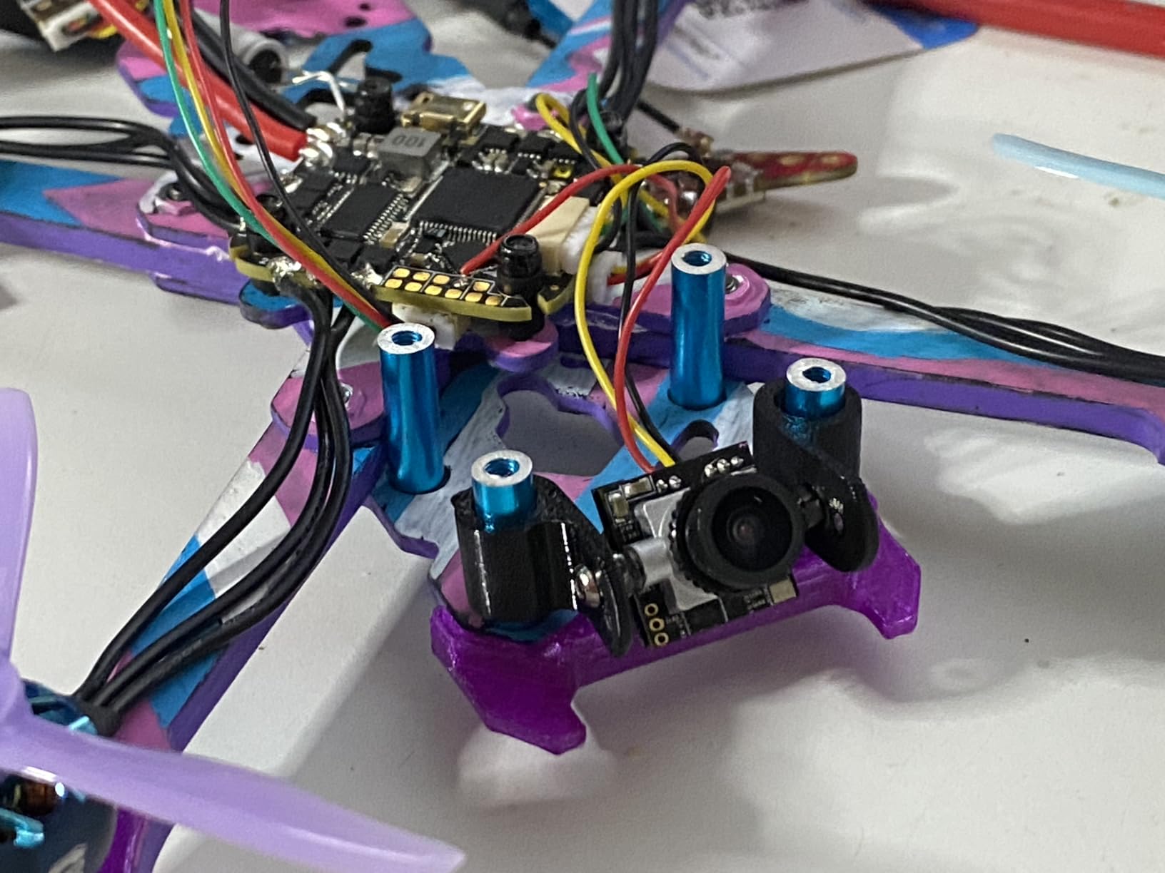 HGLRC Specter F722 40A 4-6S AIO, 25.5x25.5 Install holes, DSHOT300/600, Support STM32 F722 FC, MPU6000 Gyroscope, for FPV Racing Drone Quad customer photo 1