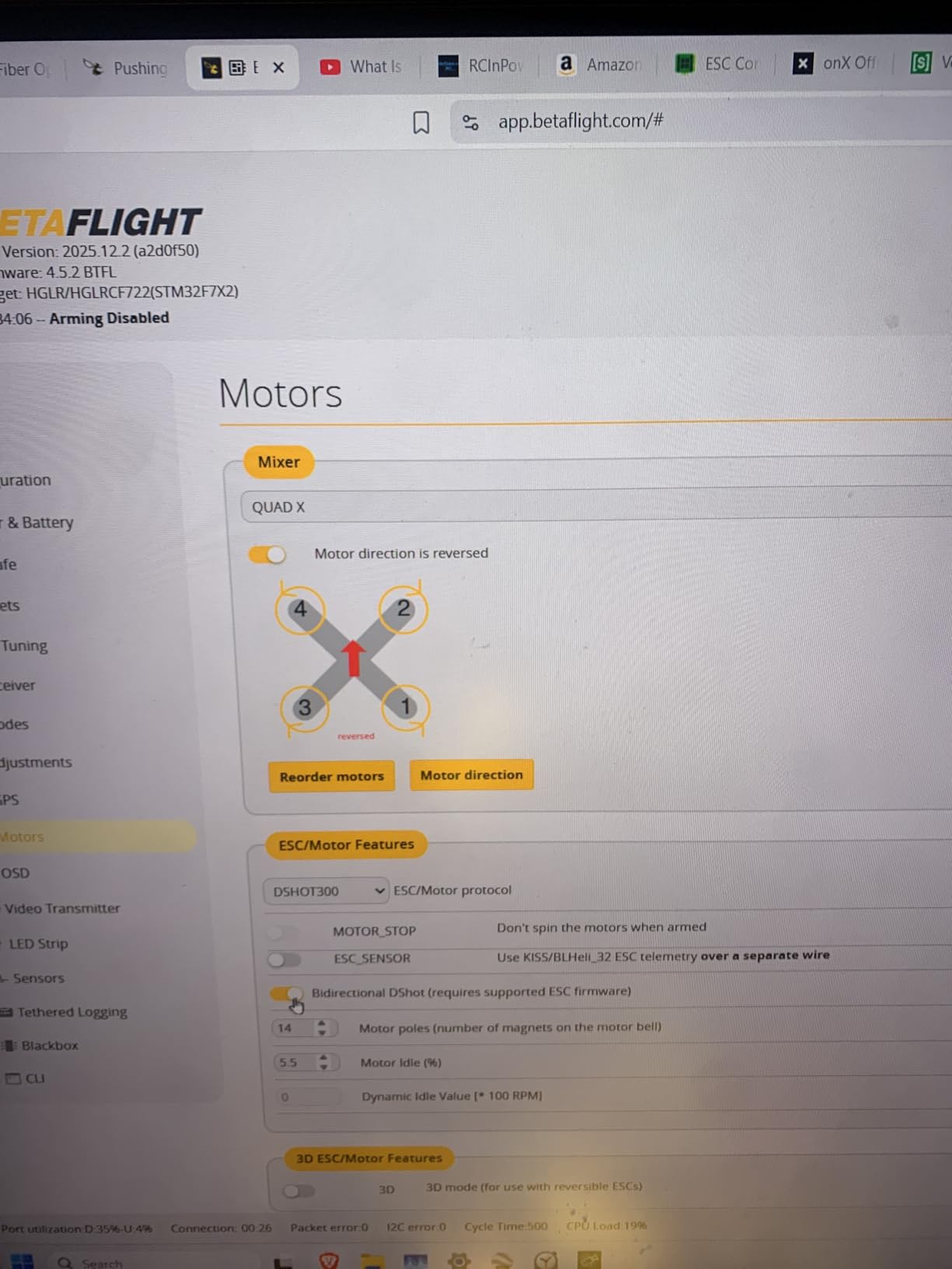 HGLRC Specter F722 40A 4-6S AIO, 25.5x25.5 Install holes, DSHOT300/600, Support STM32 F722 FC, MPU6000 Gyroscope, for FPV Racing Drone Quad customer photo 2
