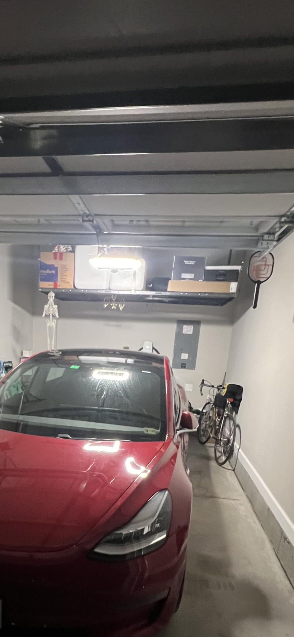 4x8ft Overhead Ceiling Garage Storage Rack, 750LBS Capacity, Black | 22