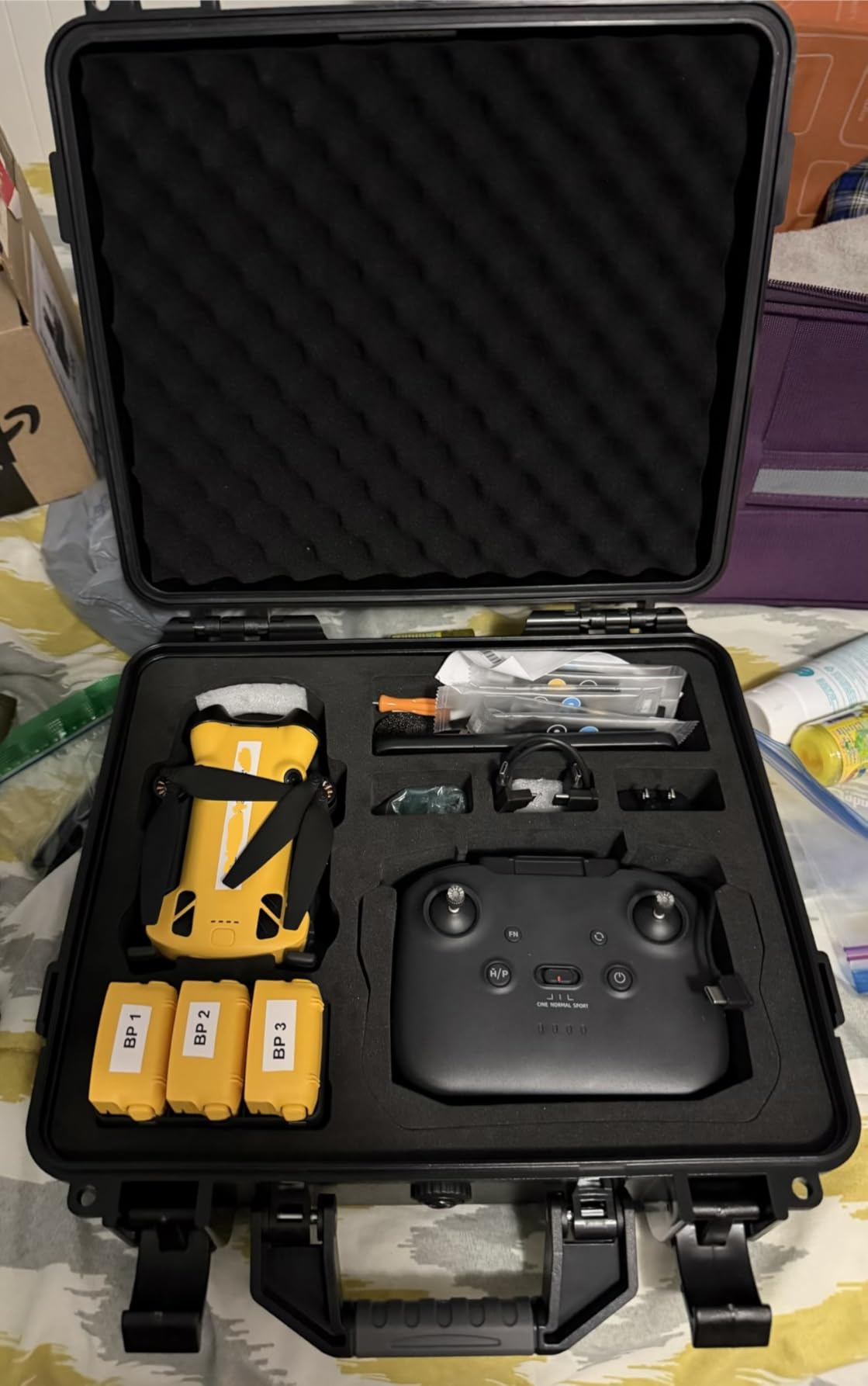 Lekufee Waterproof Hard Carrying Case for DJI Mini 4 Pro/4/3 Pro/Mini 3, Fly More Combo, DJI RC 2/RC, RC N3/2/1 Remote Controller and Accessories customer photo 2
