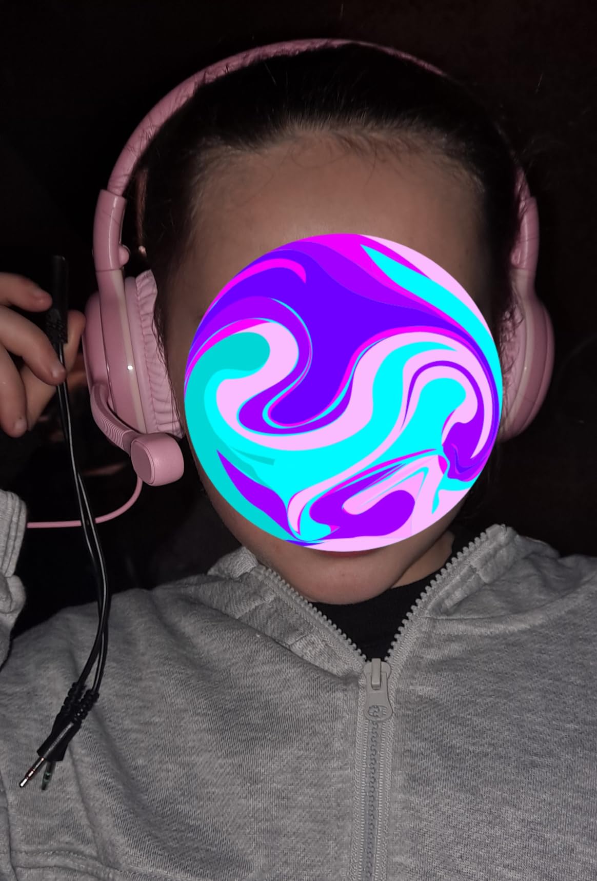 SIMOLIO Kids-Headphones with Microphone for School, 75/85/94 dB Wired Headphones with Boom Mic customer photo 1