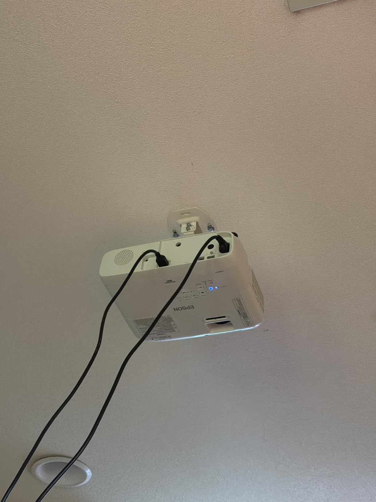 WALI Universal Projector Ceiling Wall Mount with Hidden Cable Management | Height Adjustable Projector Bracket, Wall Mount Holder for Projectors, 13.7