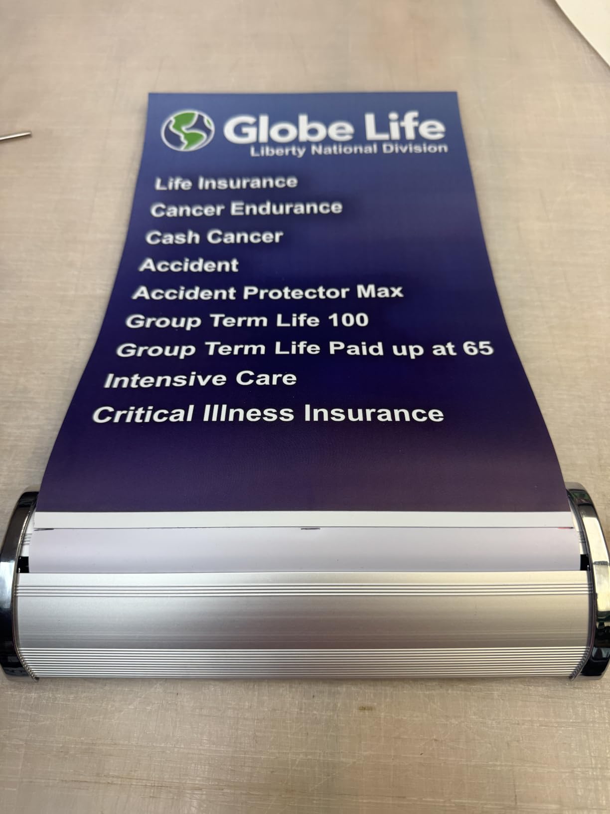 Mini Retractable Roll Up Banner Stand Retractable Banner and Signs for Business Mini Table Top Retractable Banner customer photo 2