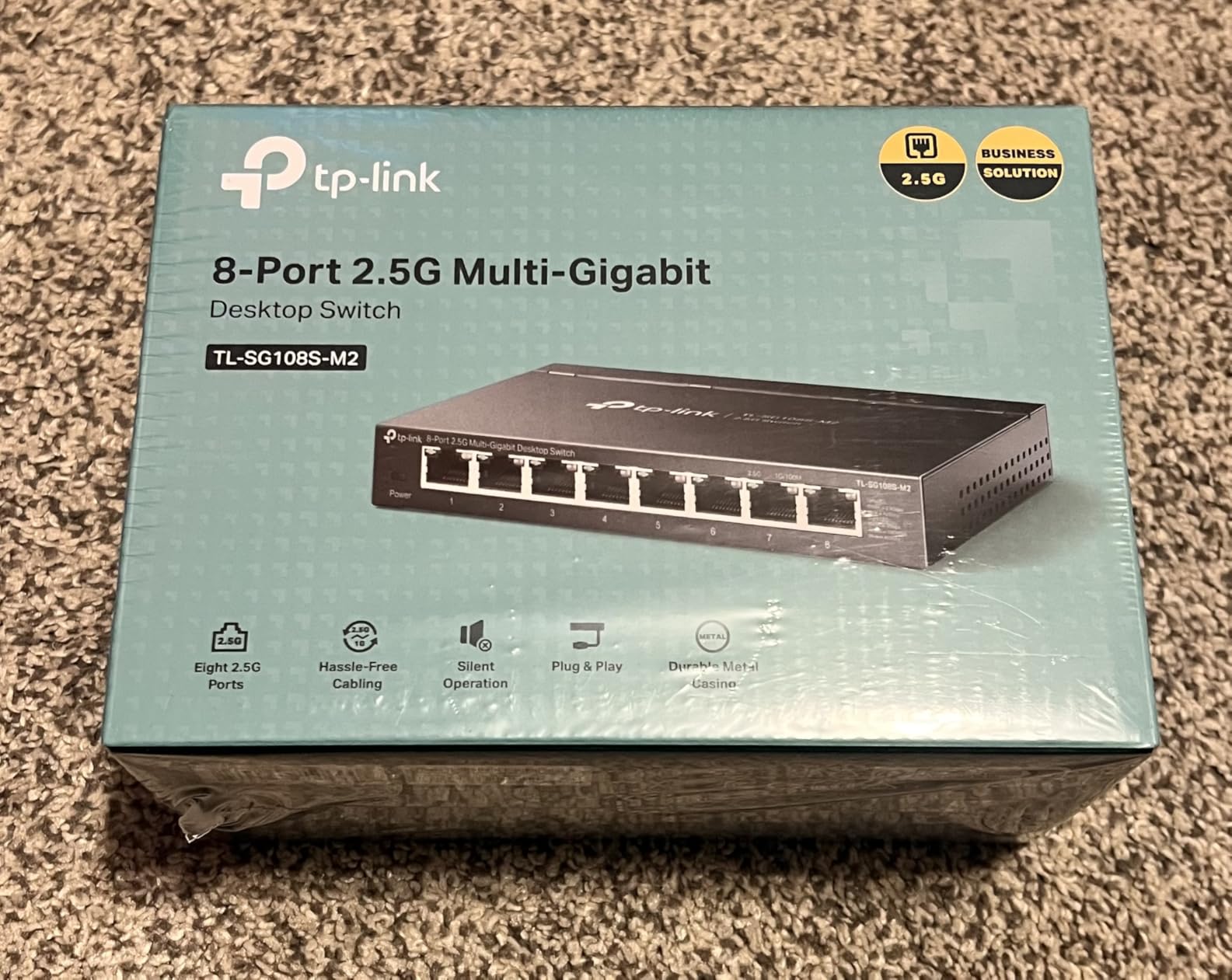 TP-Link TL-SG108S-M2, 8-Port Multi-Gigabit 2.5G Unmanaged Ethernet Switch | Multi Gigabit Network Switch, Ethernet Splitter, Plug & Play, Desktop/Wall Mount, Silent Operation customer photo 2
