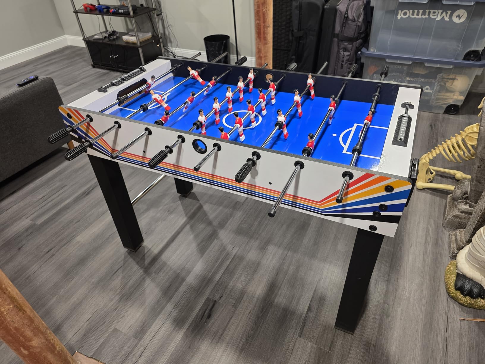 Best Choice Products Foosball Table for Kids and Adults, Game Room Soccer Game Table w/ 2 Balls, 2 Cup Holders, Ergonomic Handles, Chrome Finished Metal Bars customer photo 1