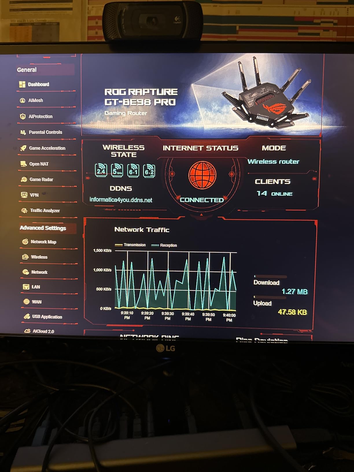 ASUS ROG Rapture GT-BE98 Pro WiFi 7 Gaming Router - Quad-Band, 30Gbps, Mesh | Coverage up to 3,500 Sq. Ft., 10G Port x2, 2.5G Port x4. Game Boost for Low Latency Gaming & Streaming. VPN support customer photo 1