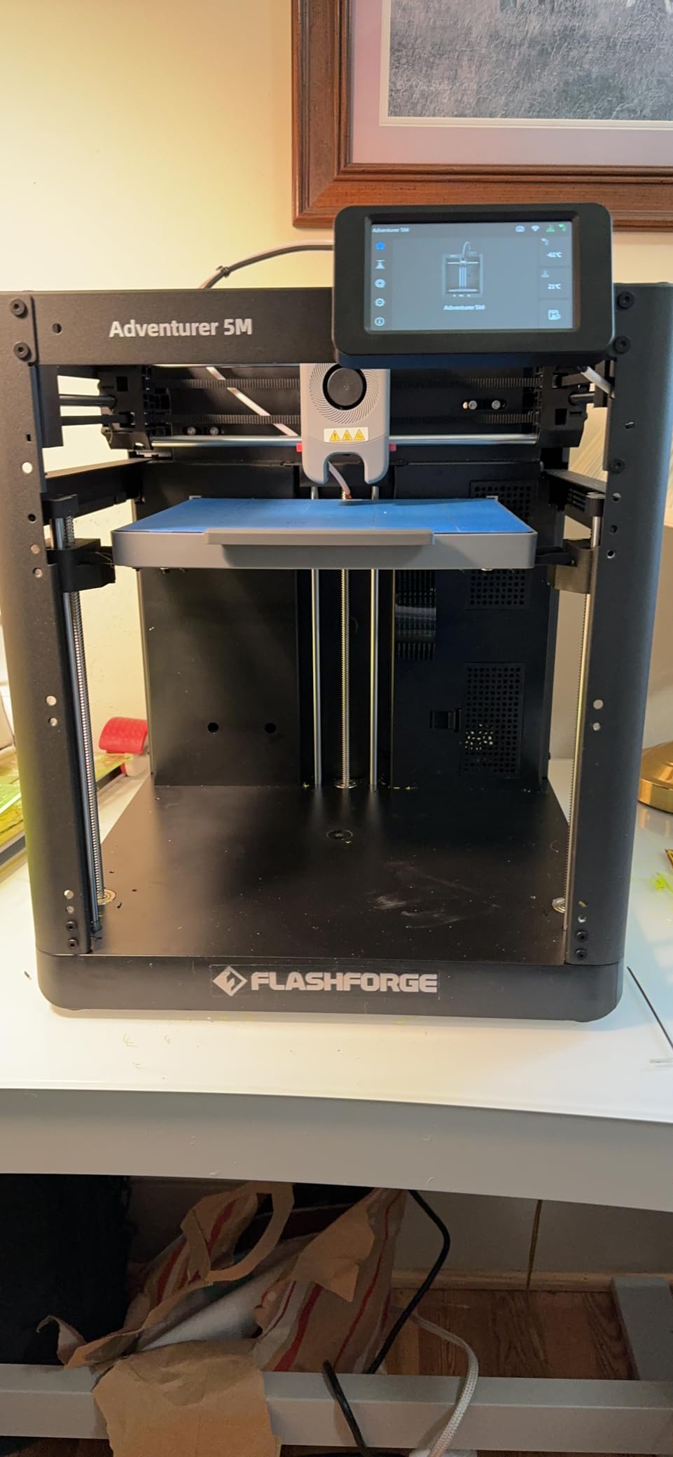 FLASHFORGE Adventurer 5M 3D Printer, Support Multi Materials, High Precision | 600mm/s Max Speed, CoreXY & Auto Bed Leveling, 280°C Direct Extruder, 3s Detachable Nozzle, Effective Cooling, 220x220x220mm customer photo 2