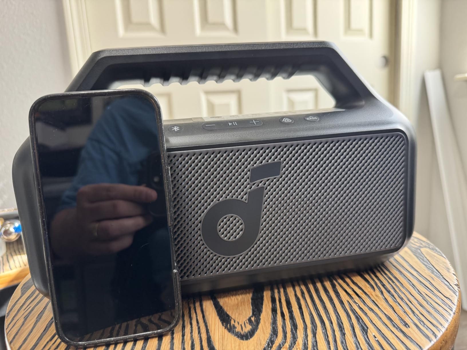 Soundcore Boom 2 by Anker, 80W Outdoor Bluetooth Speaker, 24H Playtime | IPX7 Waterproof, BassUp 2.0, Floatable, RGB lights, USB-C, Custom EQ via soundcore App customer photo 1