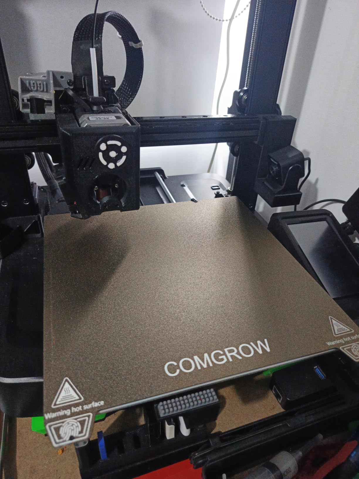 Comgrow Ender 3 V3 KE PEI Spring Steel 235x235mm, Texture PEI Sheet | Magnetic Flexible Heated Bed, Ender 3 V3 SE Build Plate for Creality K1C/K1/Ender 3 V3/Ender 3/Ender 3 Pro/Ender 3 V2/V2 Neo customer photo 1