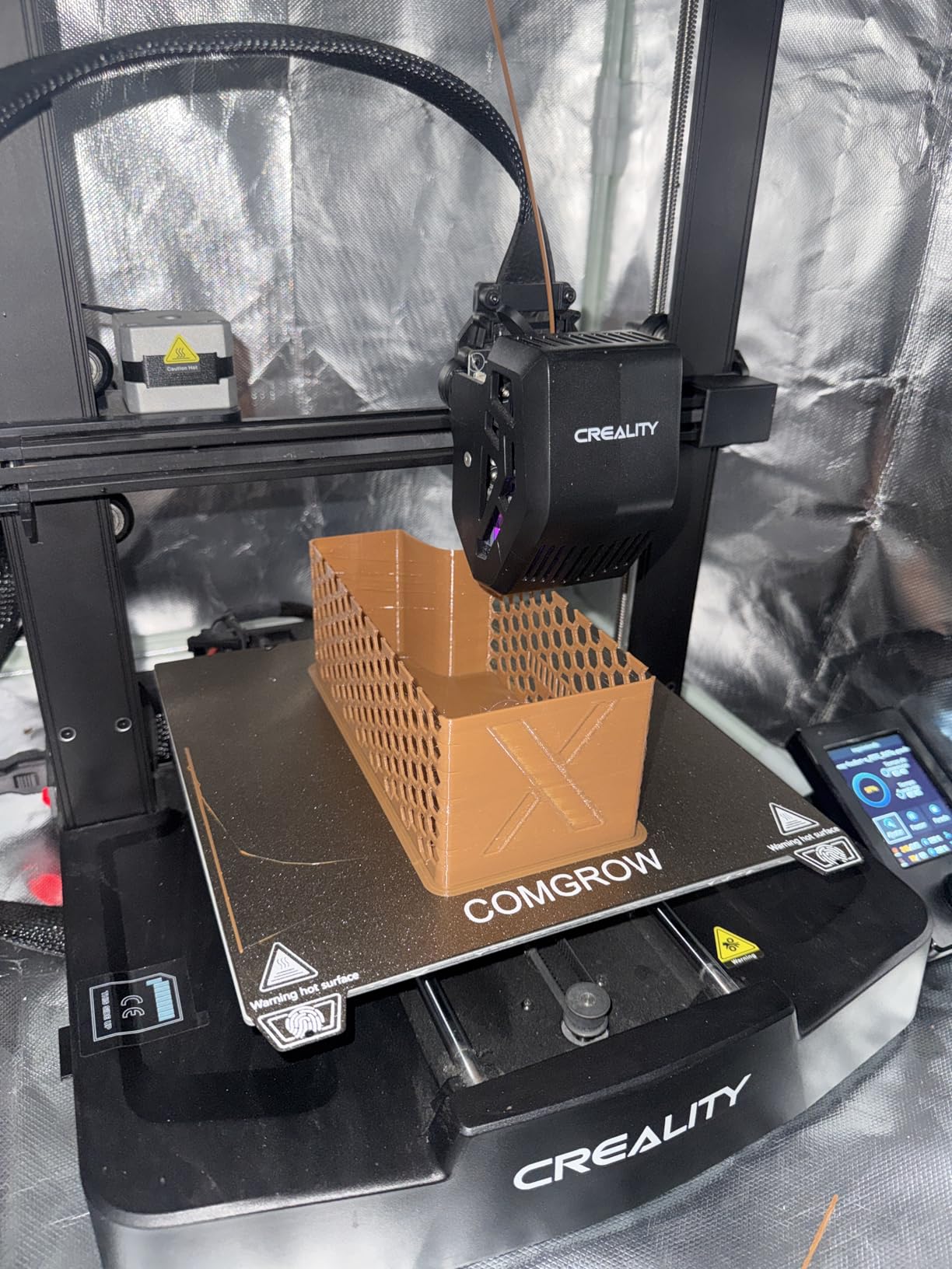 Comgrow Ender 3 V3 KE PEI Spring Steel 235x235mm, Texture PEI Sheet | Magnetic Flexible Heated Bed, Ender 3 V3 SE Build Plate for Creality K1C/K1/Ender 3 V3/Ender 3/Ender 3 Pro/Ender 3 V2/V2 Neo customer photo 2