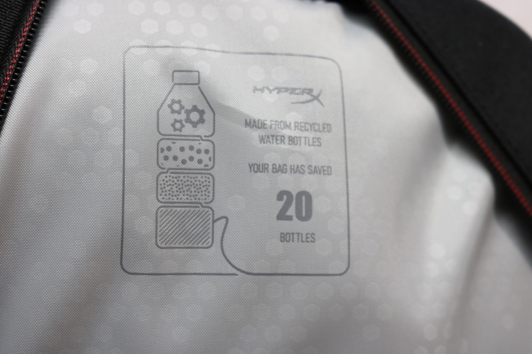 HyperX Delta Gaming Backpack Secure Organization Recycled Materials Travel Ready Black customer photo 1