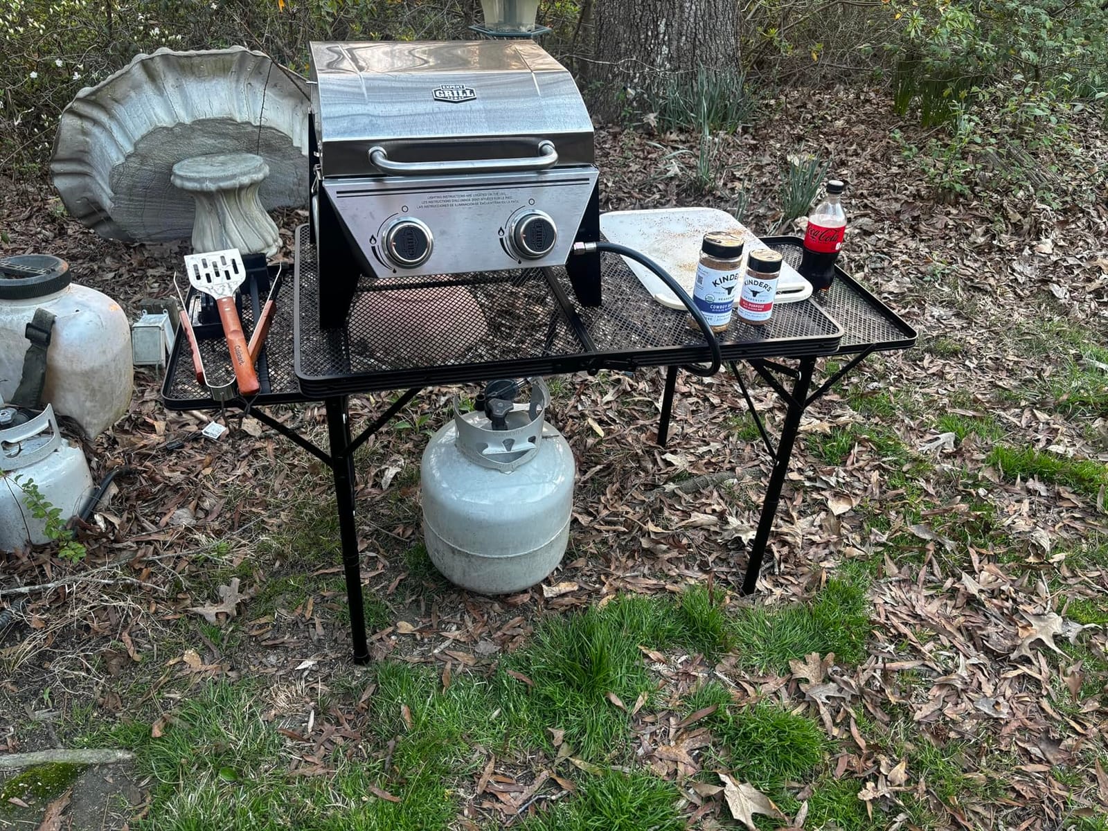 WildFinder Folding Table with 2 Wing Panels, 3x2 FT Foldable Camping Table | Height Adjustable Folding Grill Table with Mesh Desktop & Mesh Bag, Portable Outdoor Table for Picnic,Camping,BBQ,Beach customer photo 1