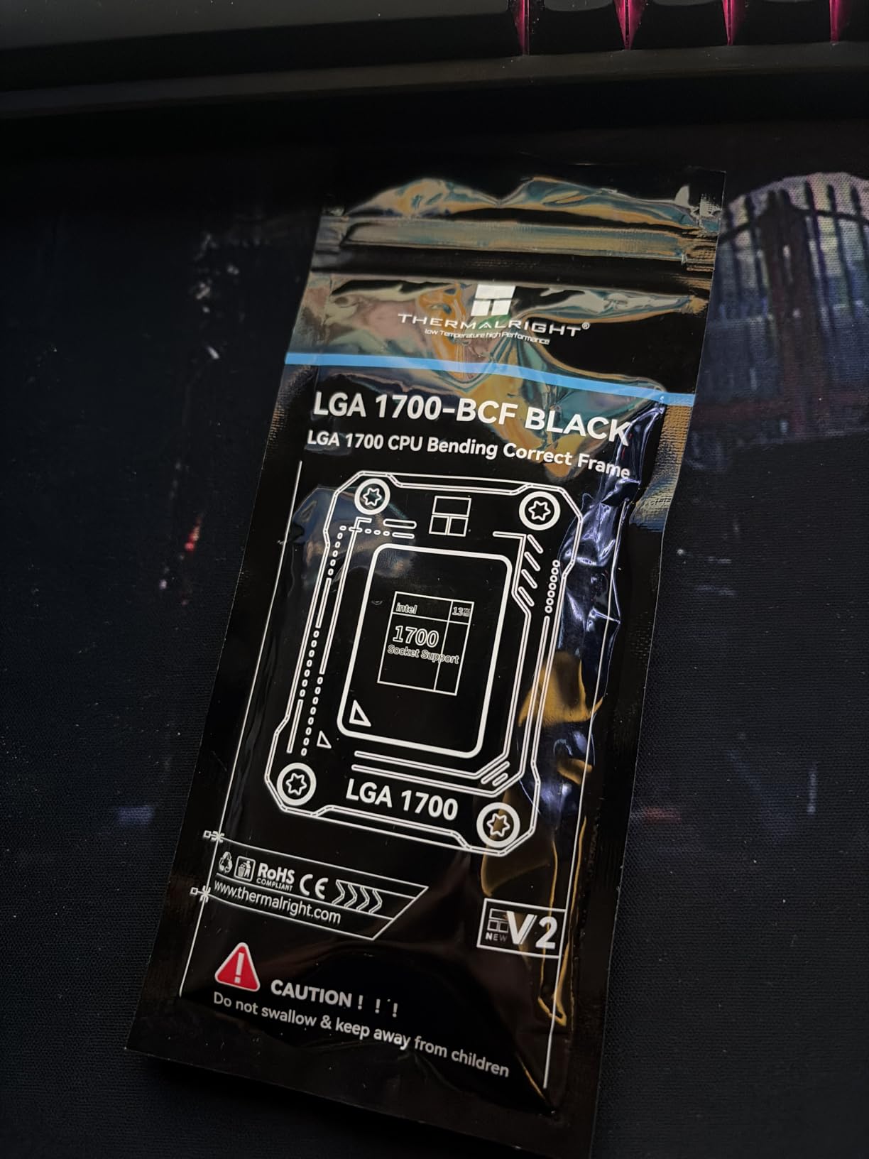 Thermalright LGA1700-BCF Black V2 CPU Anti-Bend Fixer, Intel 12/13/14 Gen Anti-Bend Fixing Fixture, Intel CPU Corrective Fixing Bracket, LGA17XX Corrective CPU Bender, LGA1700 Full Fit Fixer customer photo 1