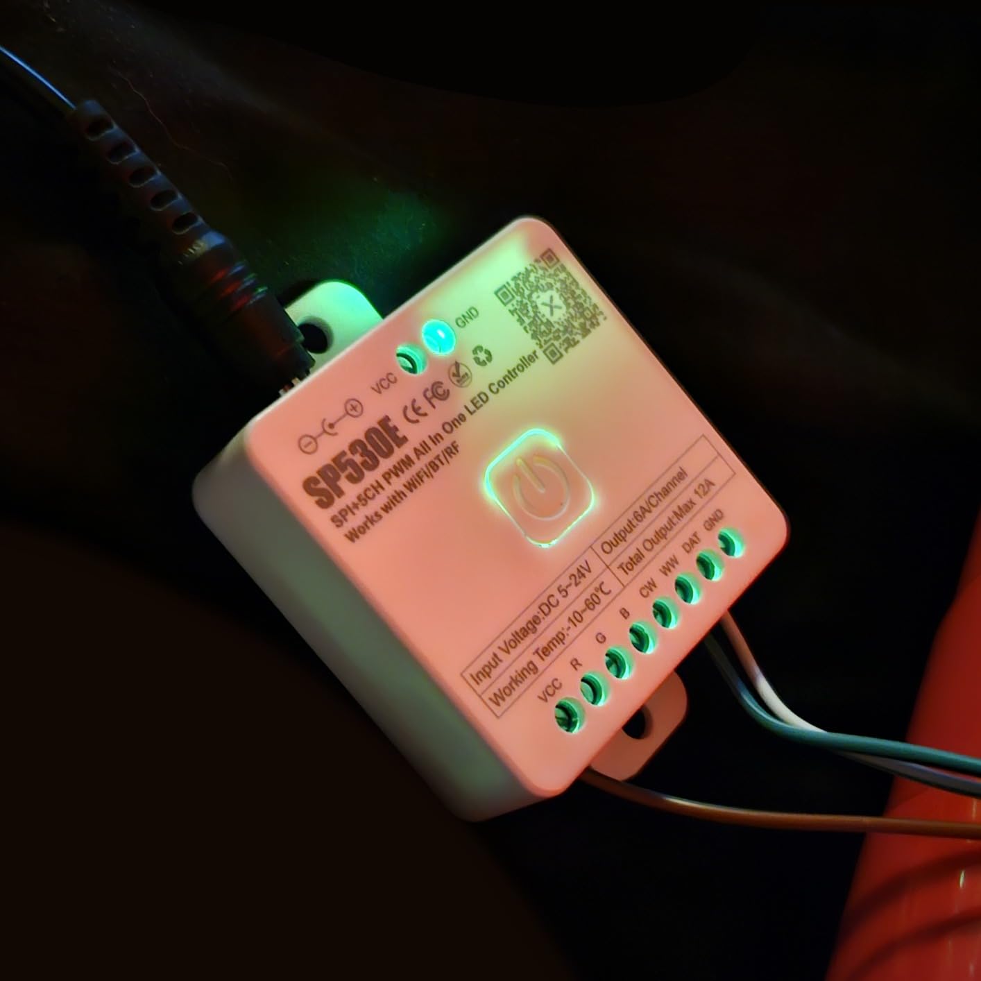BTF-LIGHTING SP530E 2.4GHz WiFi Bluetooth LED Controller for Smart Home | Support PWM DIM CCT RGB RGBW RGBCCT Or SPI TTL IC Chip LED Strip/Matrix WS2811 WS2812B WS2814 WS2815 SK6812 etc DC5V/12V/24V customer photo 1