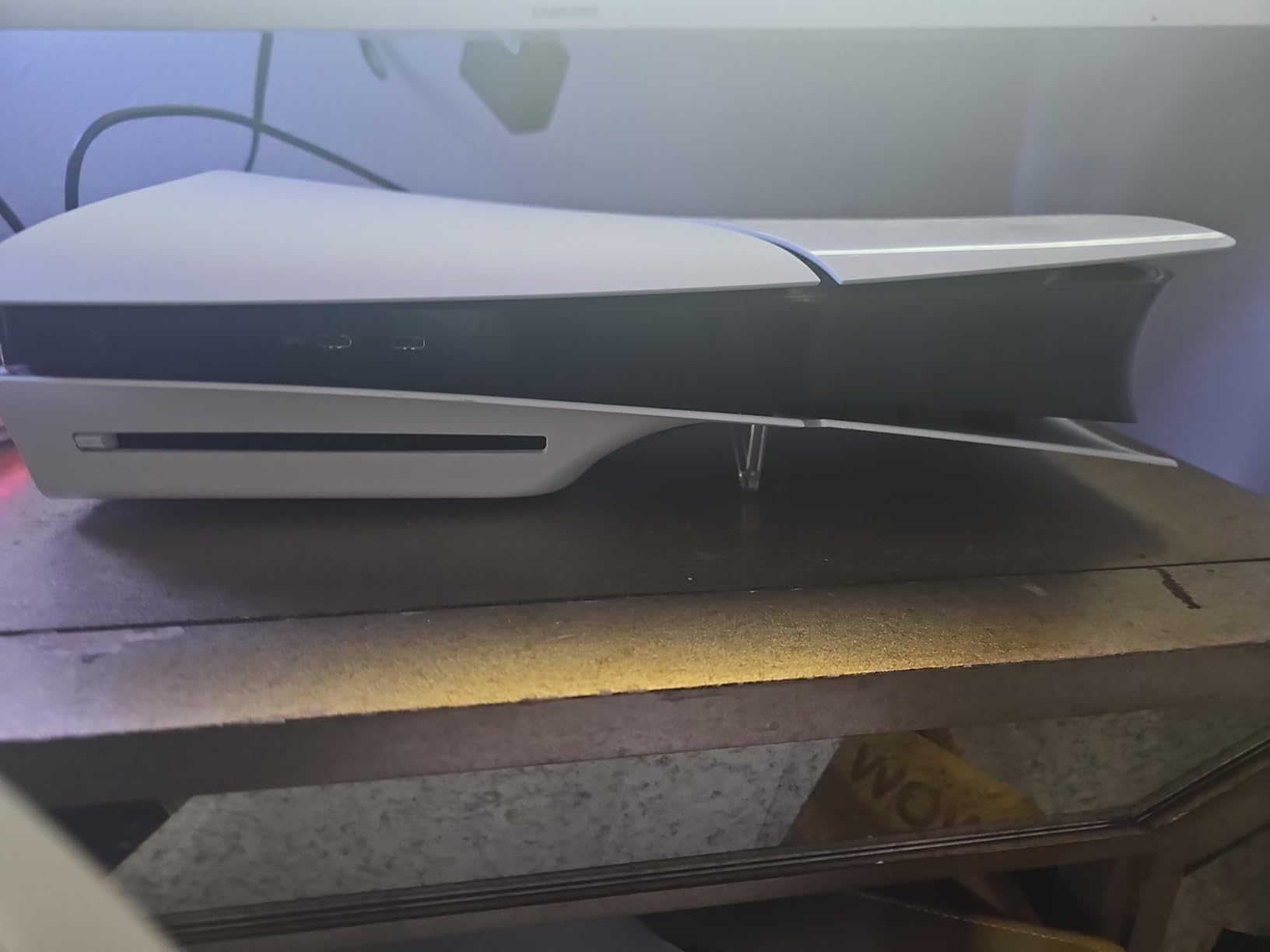 Stand for PS5 Slim, for ps5 pro Cooling Feet, Horizontal Placement Bracket Holder for PS5 Slim Console Flat Stand (Disc Edition-A) customer photo 1