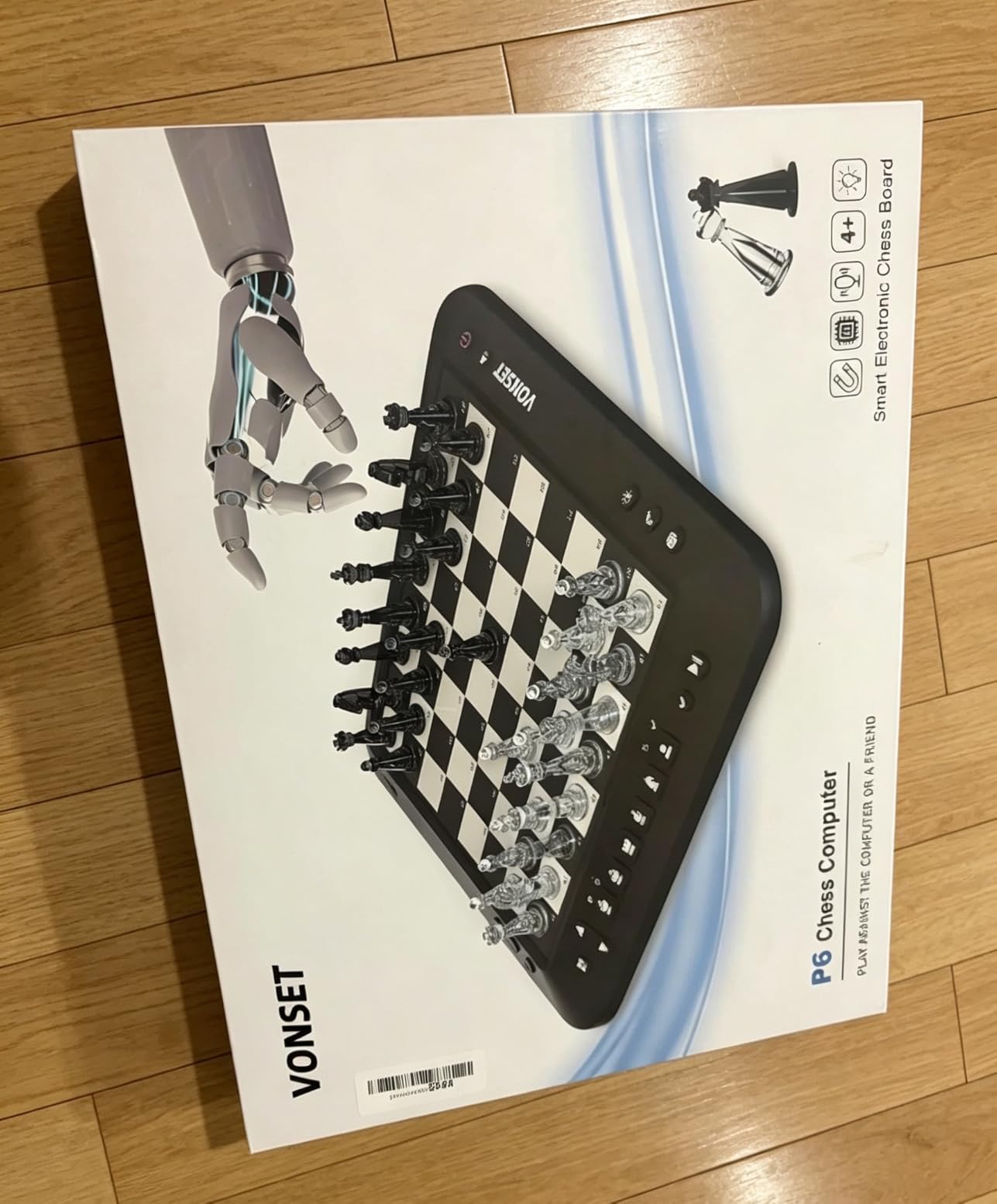 P6 Electronic Chess Board Chess Computer Talking Smart Chess Board Magnetic Electronic Chess Set with LED for Kids & Adults customer photo 1