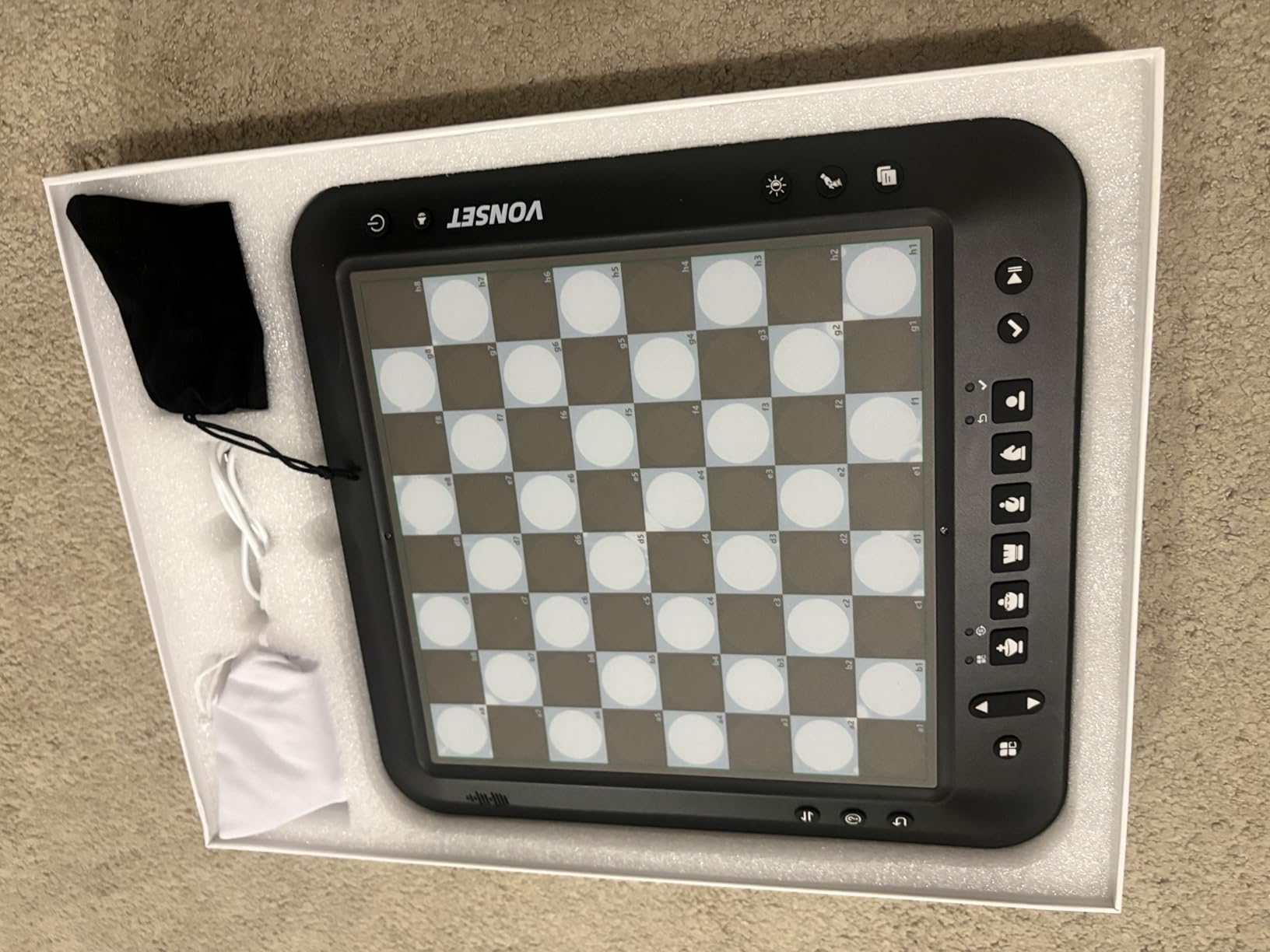P6 Electronic Chess Board Chess Computer Talking Smart Chess Board Magnetic Electronic Chess Set with LED for Kids & Adults customer photo 2
