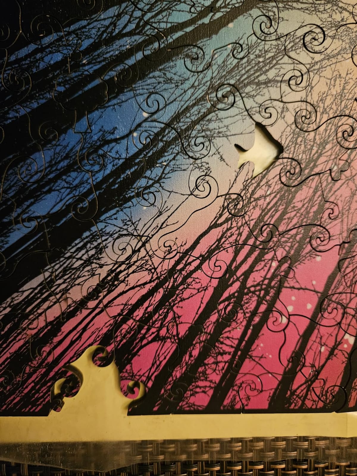 Hard Impossible Wooden Puzzles for Adults 210 Piece Challenging Difficult Wood Puzzles Colorful Gradient customer photo 1