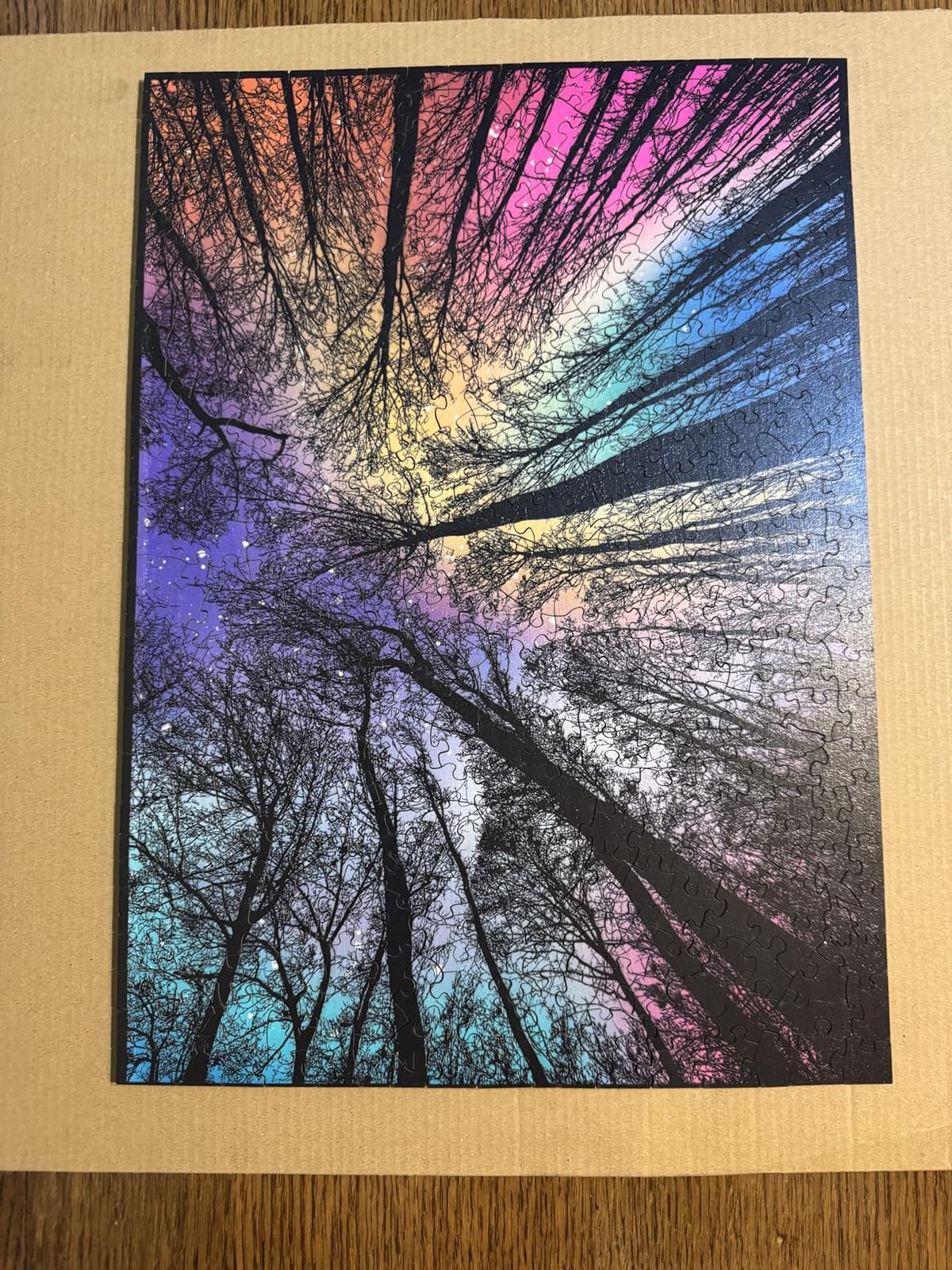 Hard Impossible Wooden Puzzles for Adults 210 Piece Challenging Difficult Wood Puzzles Colorful Gradient customer photo 2