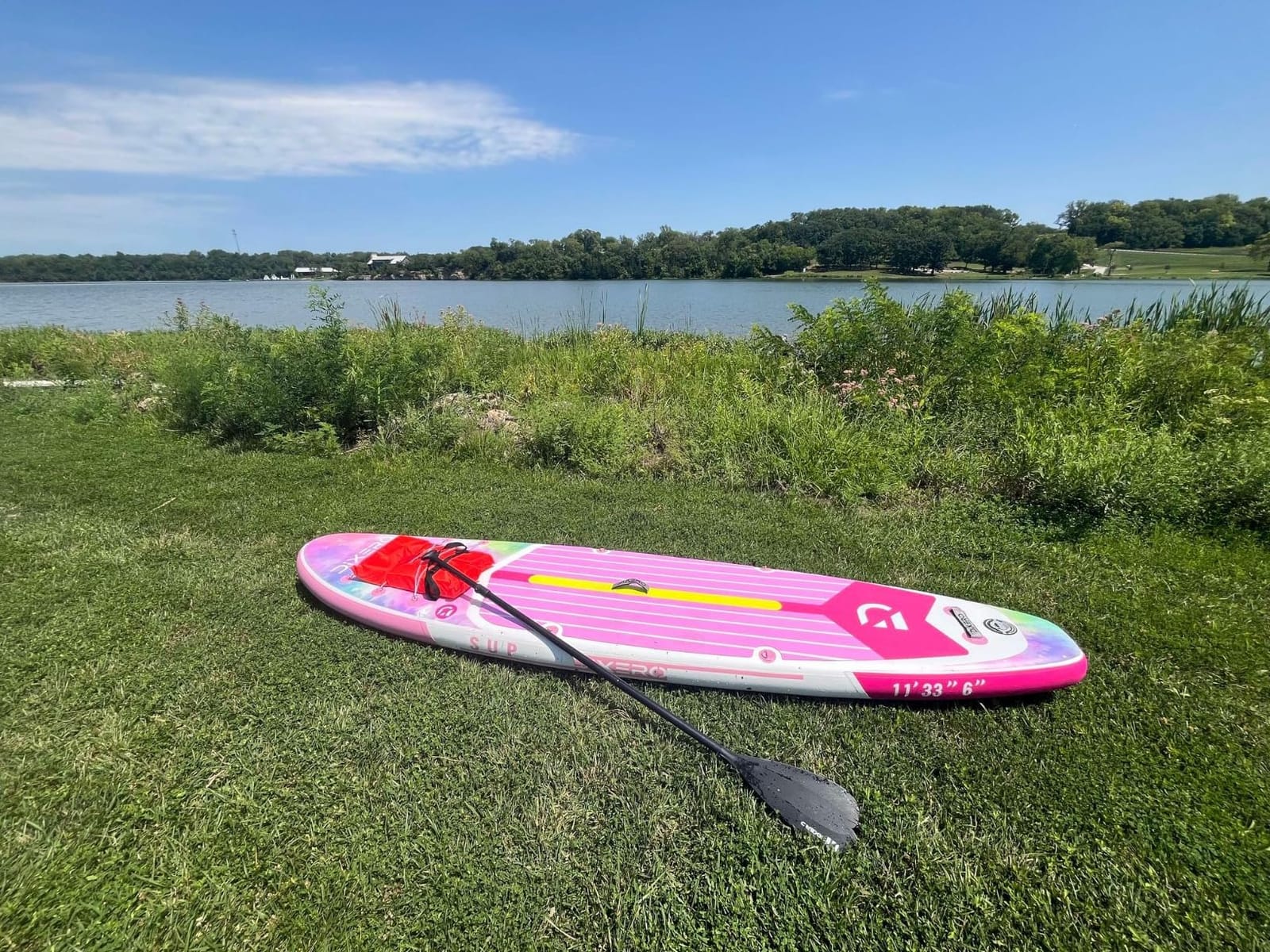 Inflatable Stand Up Paddle Board with SUP Accessories, 11'*33'' Inflatable Paddle Boards for Adults & Youth of All Skill Levels customer photo 2