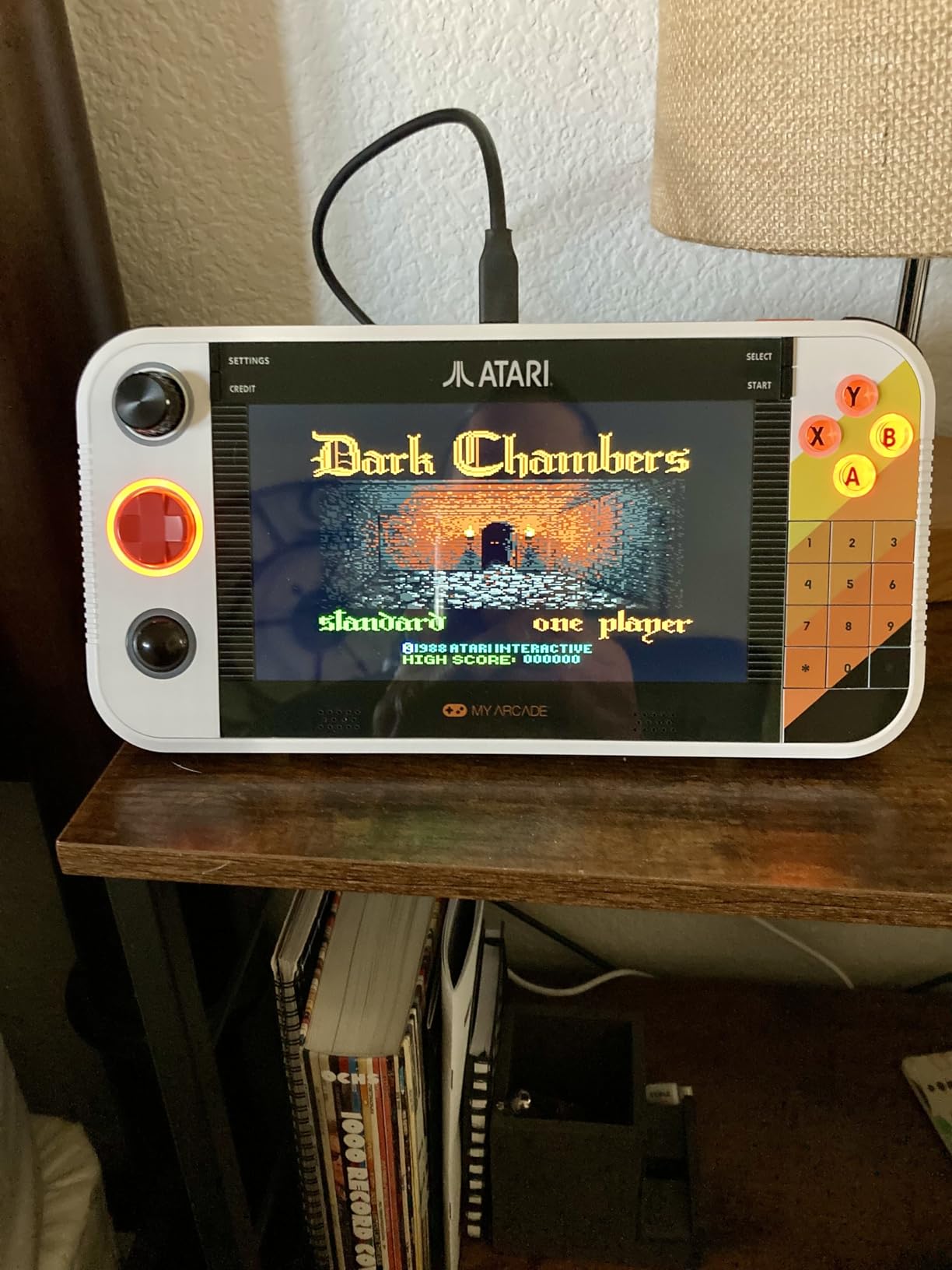 My Arcade Atari Gamestation Go: 200+ Preloaded Retro Games, Includes PACMAN | Rechargeable Battery, Wi-Fi, Smartglow, 7 Inch Display, Atari 2600, Connects to TV via HDMI customer photo 2
