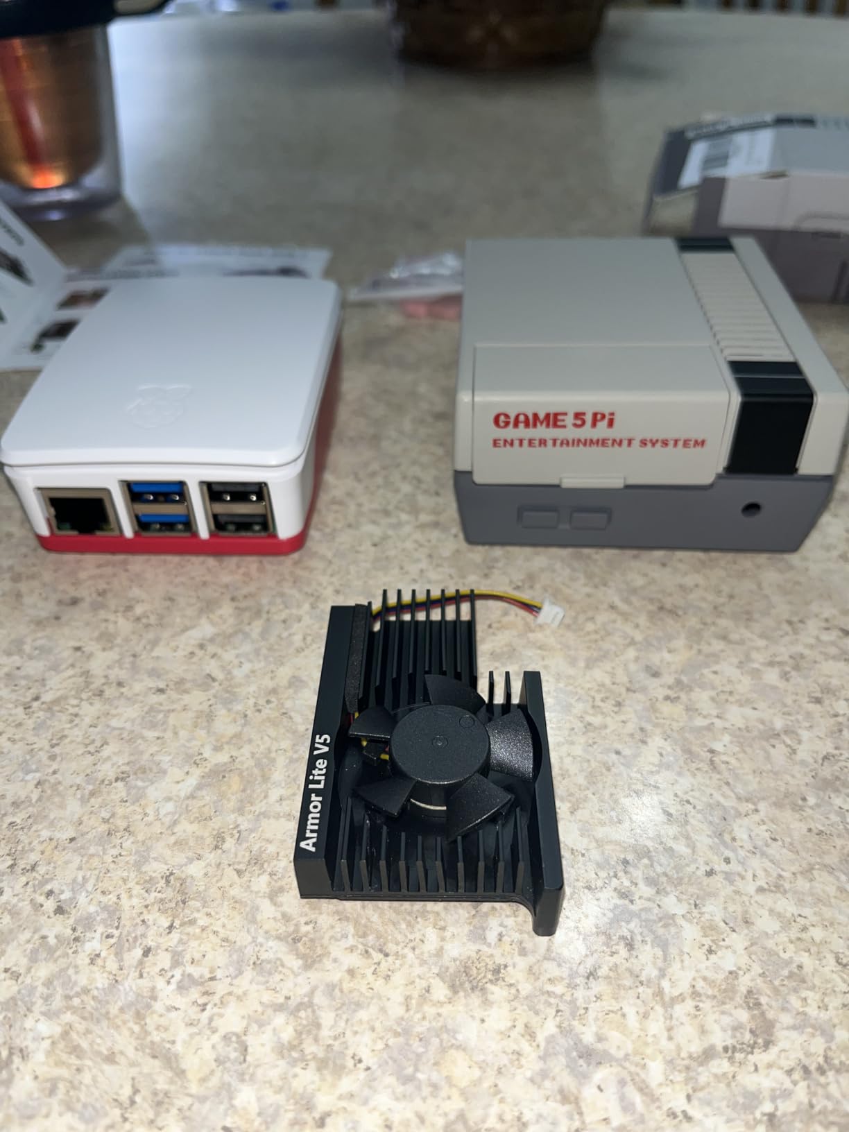 GeeekPi Case for Raspberry Pi 5, with Armor Lite V5 Active Cooler, Retro Gaming Game5Pi Case for Raspberry Pi 5 8GB/4GB/16GB customer photo 2