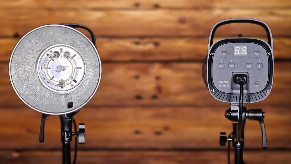 NEEWER 600Ws Studio Monolight Flash Light Kit: 2 Pack S101-300W PRO 5600K Strobe Lights with 2.4G Trigger/150W Modeling Lamps/Bowens Mount/Softboxes/Stands/Reflector/Bag customer photo 1