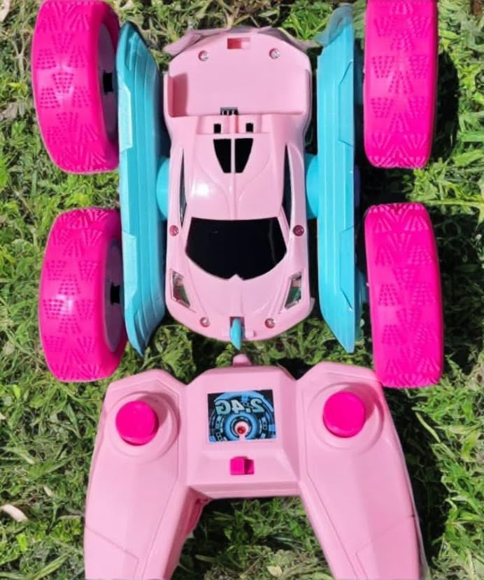 QUNREDA Remote Control Car, RC Cars Toys for Kids Ages 6-12, 4WD Stunt Car with LED Lights & 360° Flips, 2.4GHz, Upgraded USB-C Modular Batteries, 8-10 Year Old Boys Birthday Gift customer photo 2