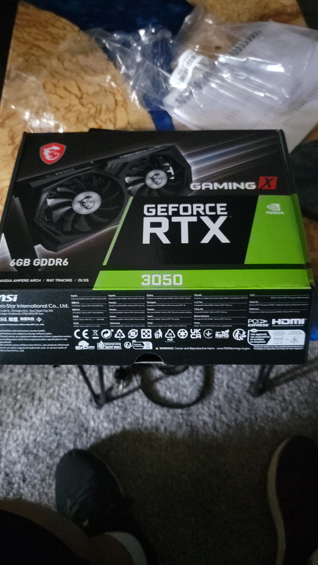 MSI Gaming GeForce RTX 3050 6GB Graphics Card customer photo 2
