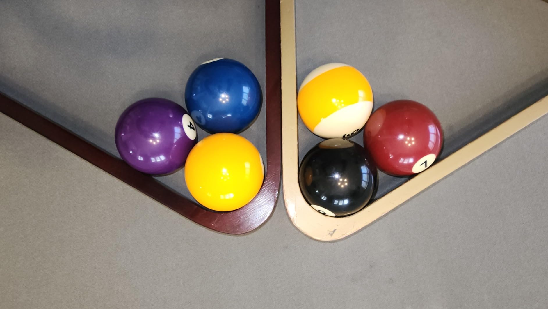Solid Wood Pool Ball Triangle Rack, Pool Table Ball Holder Positioning Rack, 2-1/4