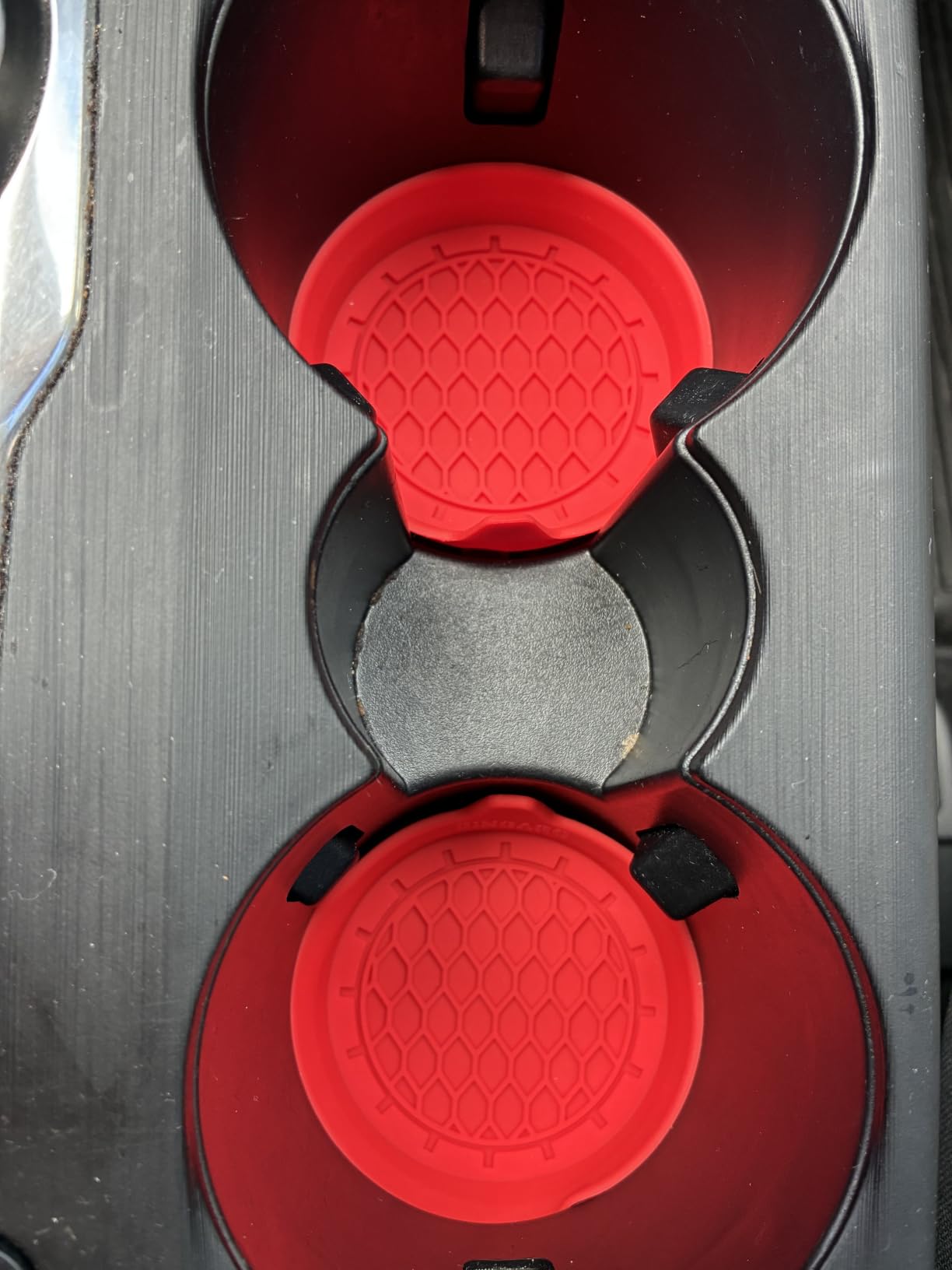 SINGARO Car Cup Holder Coaster, Silicone Cup Holder Insert, Universal Non-Slip Cup Holders, Car Accessories Interior for Women and Man Interior Sets 4 Pack Black customer photo 1