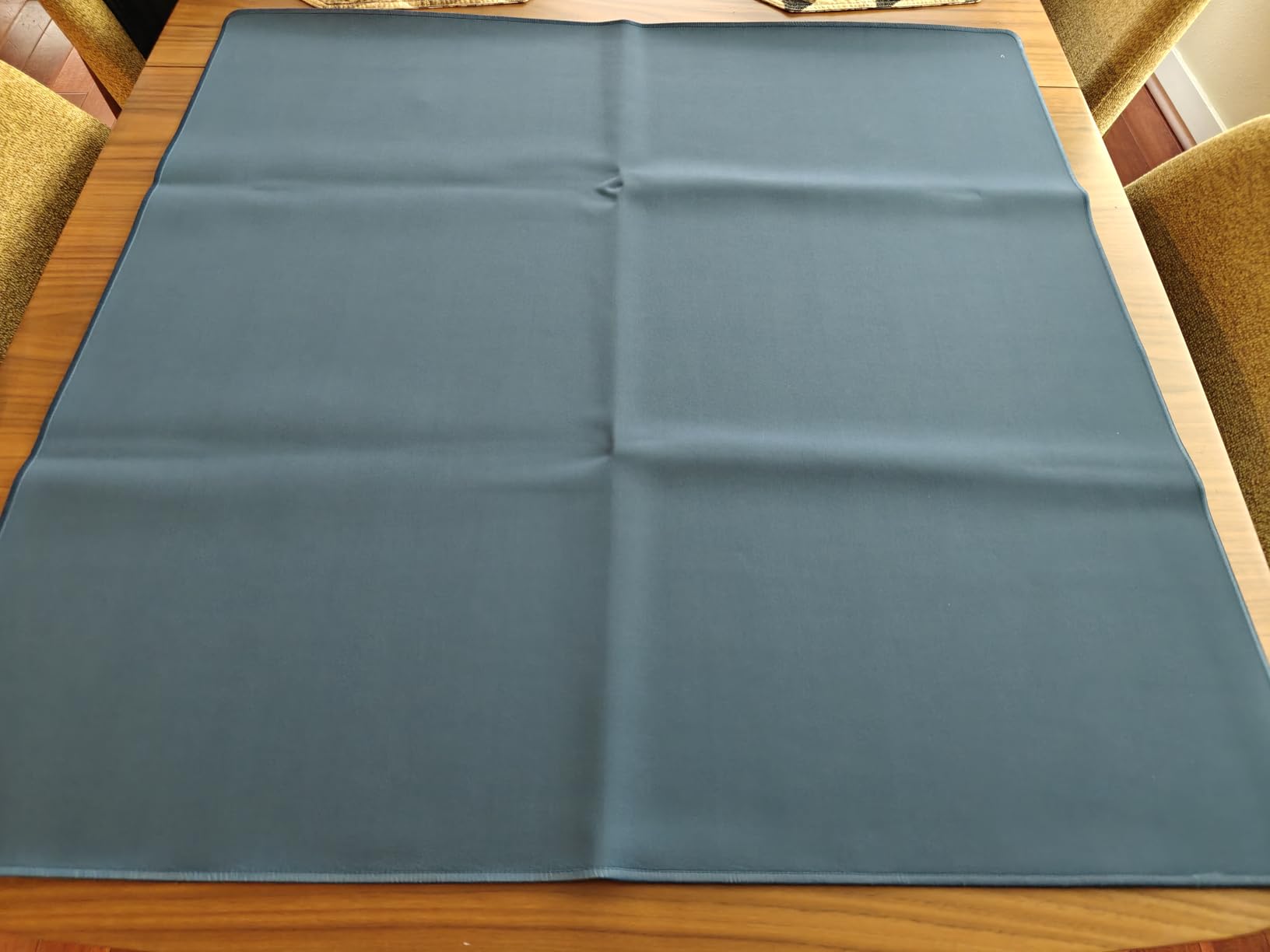 Large Mahjong Mat with Black Carrying Bag (Blue,31.5 inches), Anti Slip and Noise Reduction Table Cover for Mahjong, Poker, Card Games, Dominoes, Board Games, Slip Resistant Mat customer photo 2
