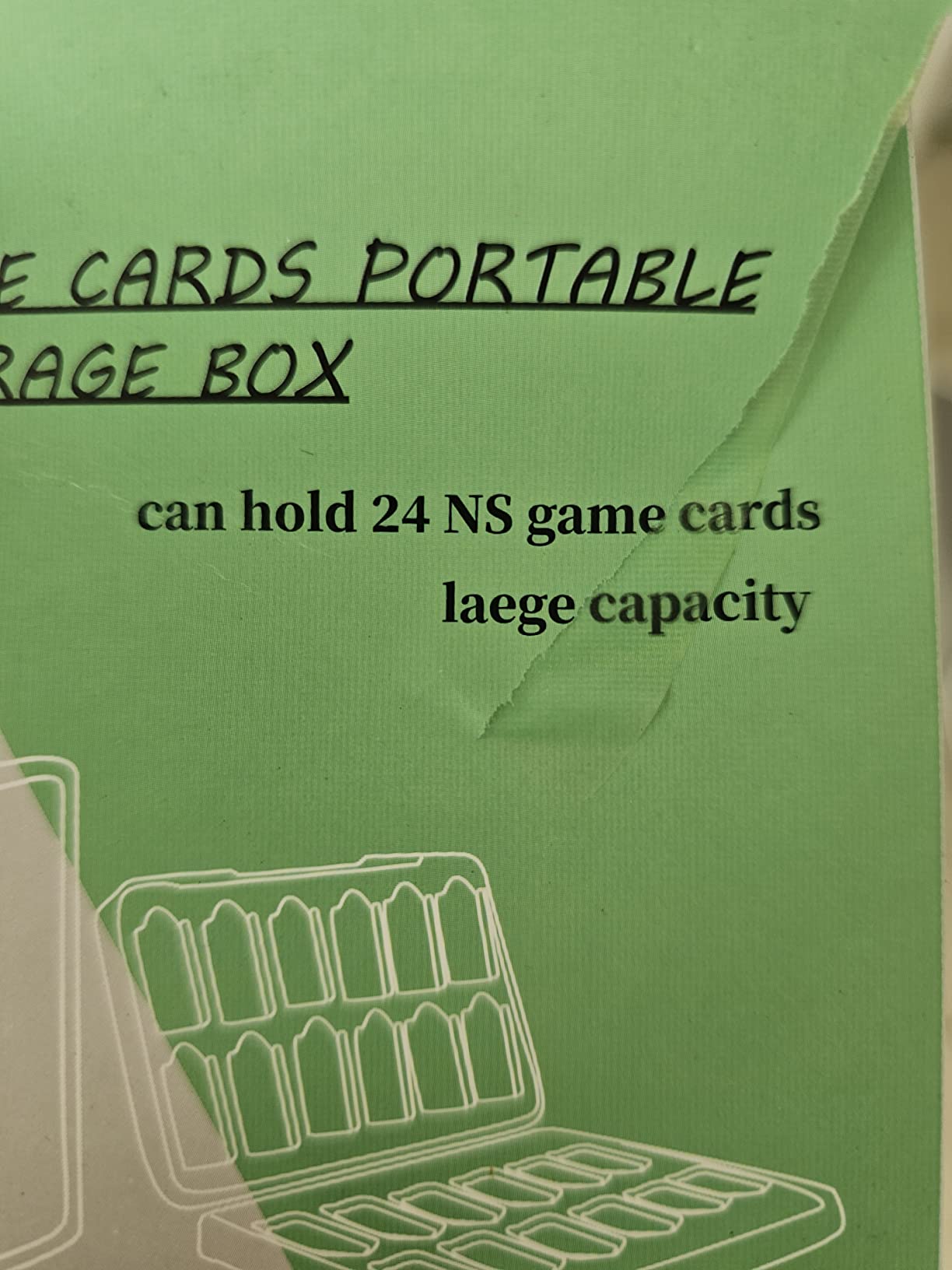 PERFECTSIGHT Switch Game Card Case, Black 24 Switch Game Holder for Nintendo Switch 2 2025/ Lite / OLED Cartridge Case with Game & Micro SD Card Slots customer photo 2