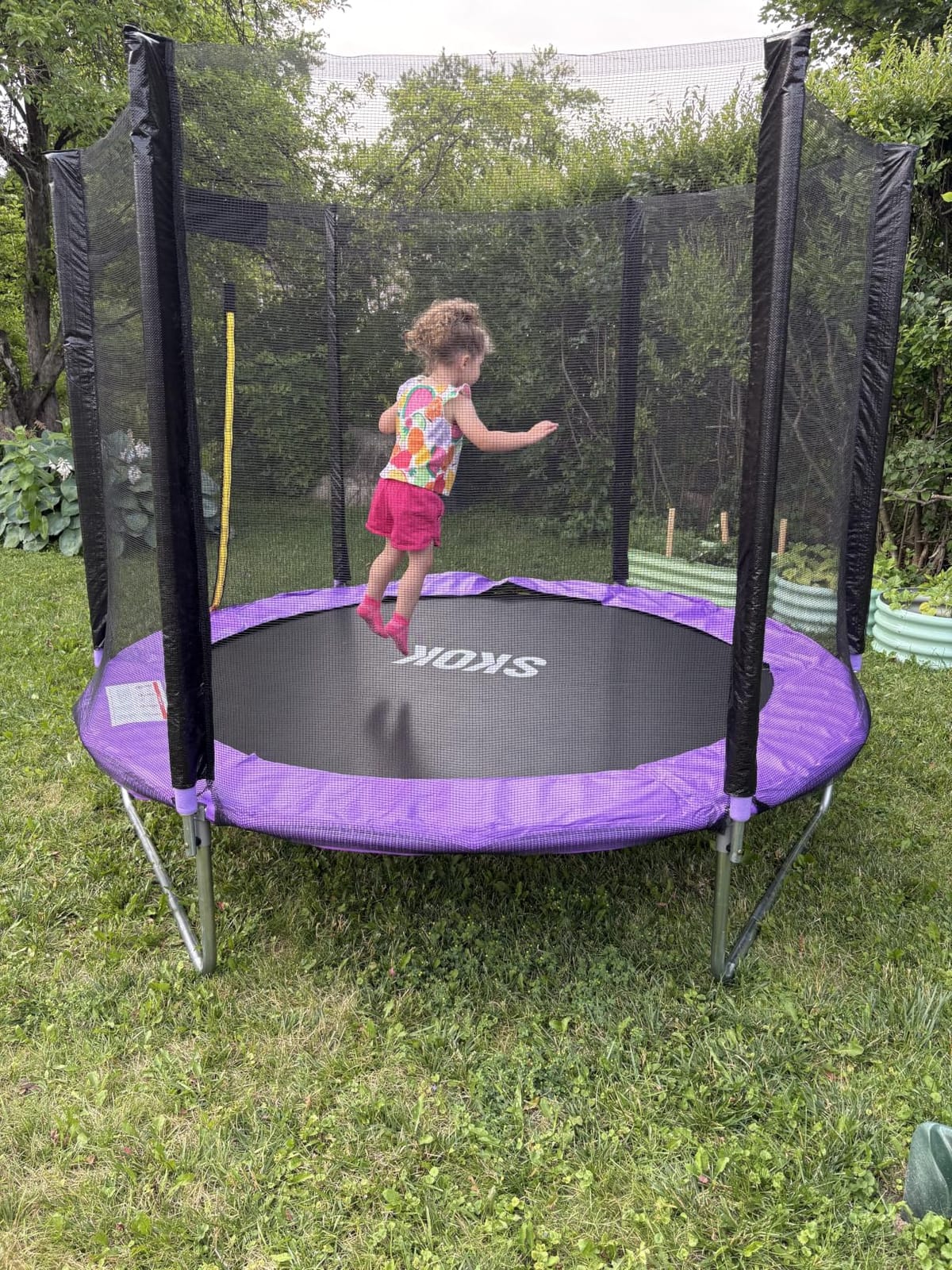 SKOK Trampoline for Kids, 400LBS Outdoor Trampoline with Net-ASTM Approved Trampoline for Children and Adults customer photo 1