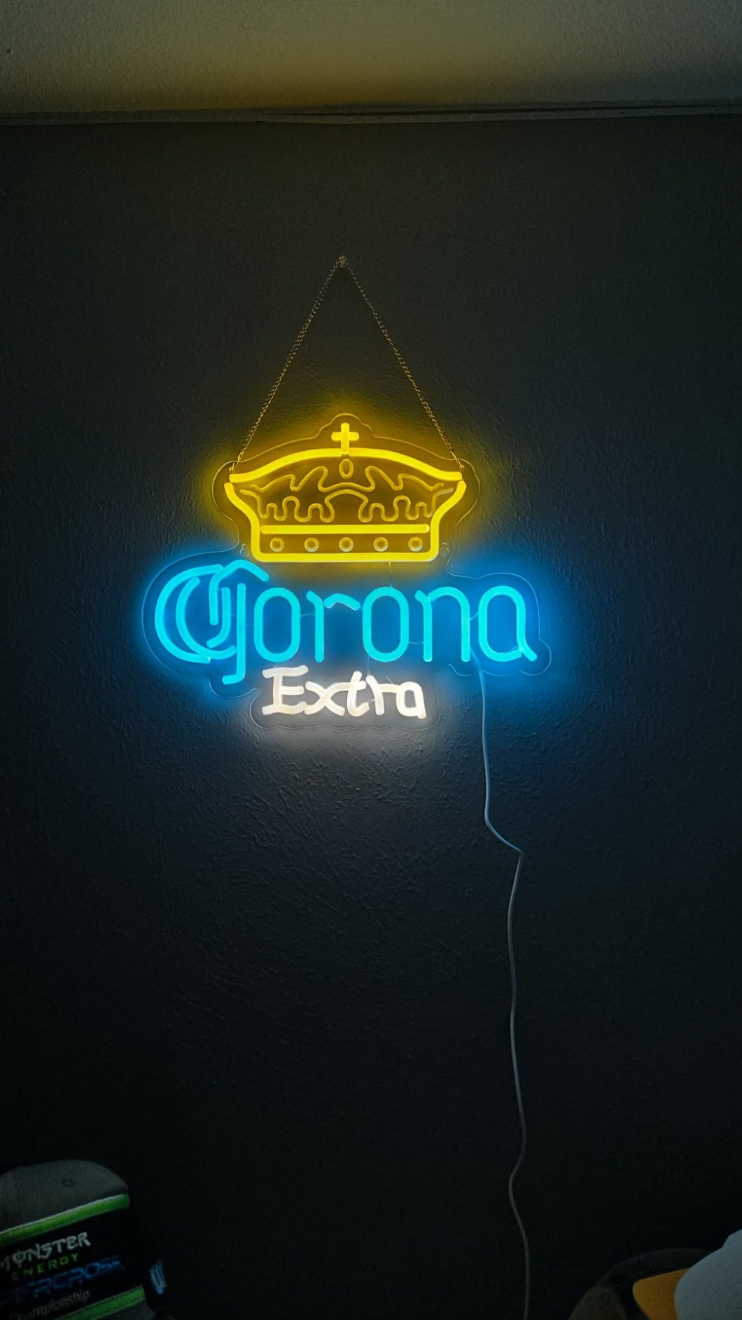 Crown Neon Sign for Bar Wall Decor, Royal Beer Lights Signs Whiskey LED Sign for Bar Man Cave Bedroom Home Shop Pub Bistro Party Hotel Game Room Decor Gifts, USB Powered customer photo 2