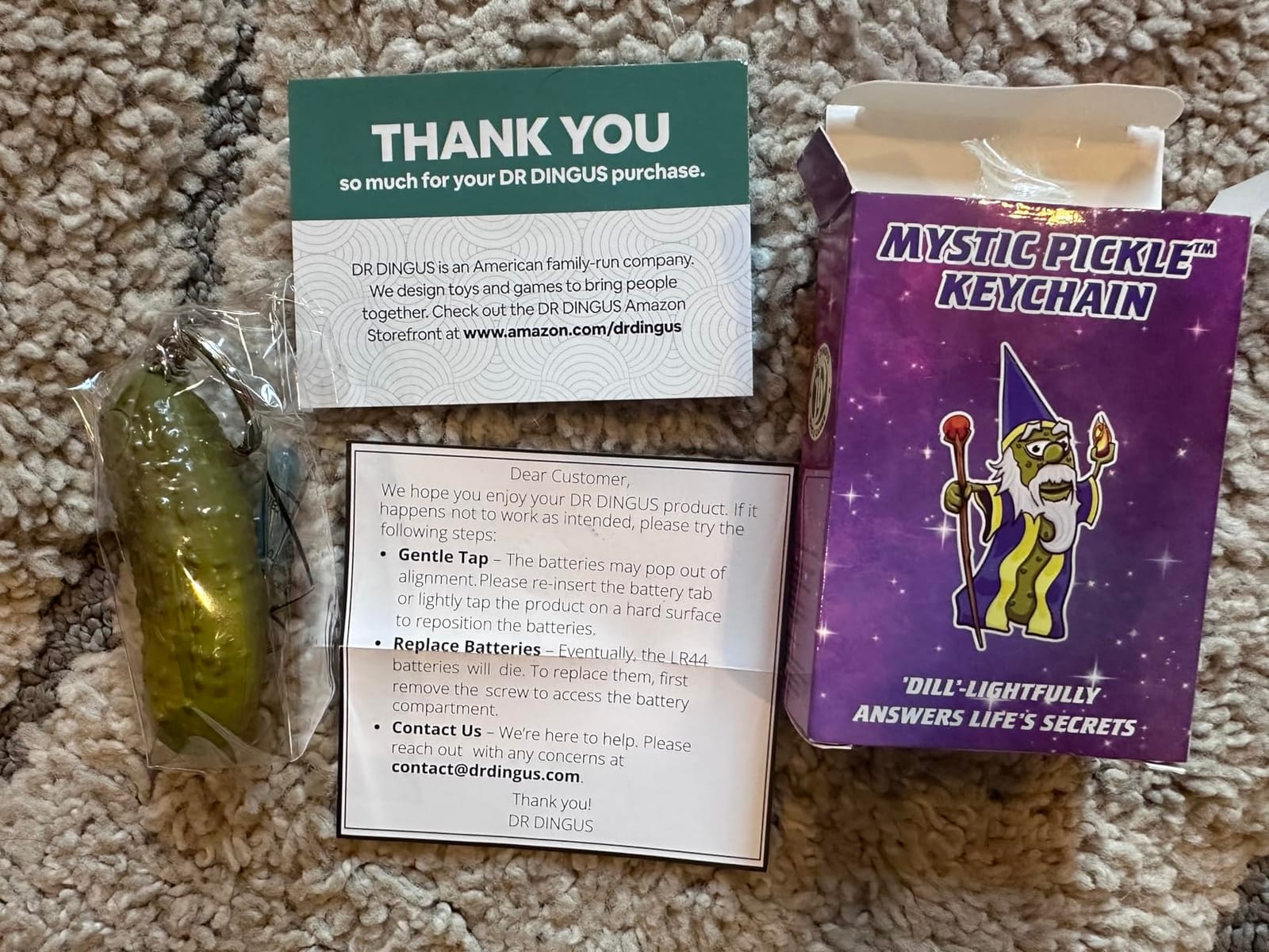 DR DINGUS Mystic Pickle | 100 Responses | Magic Fortune Teller Novelty Gift customer photo 2