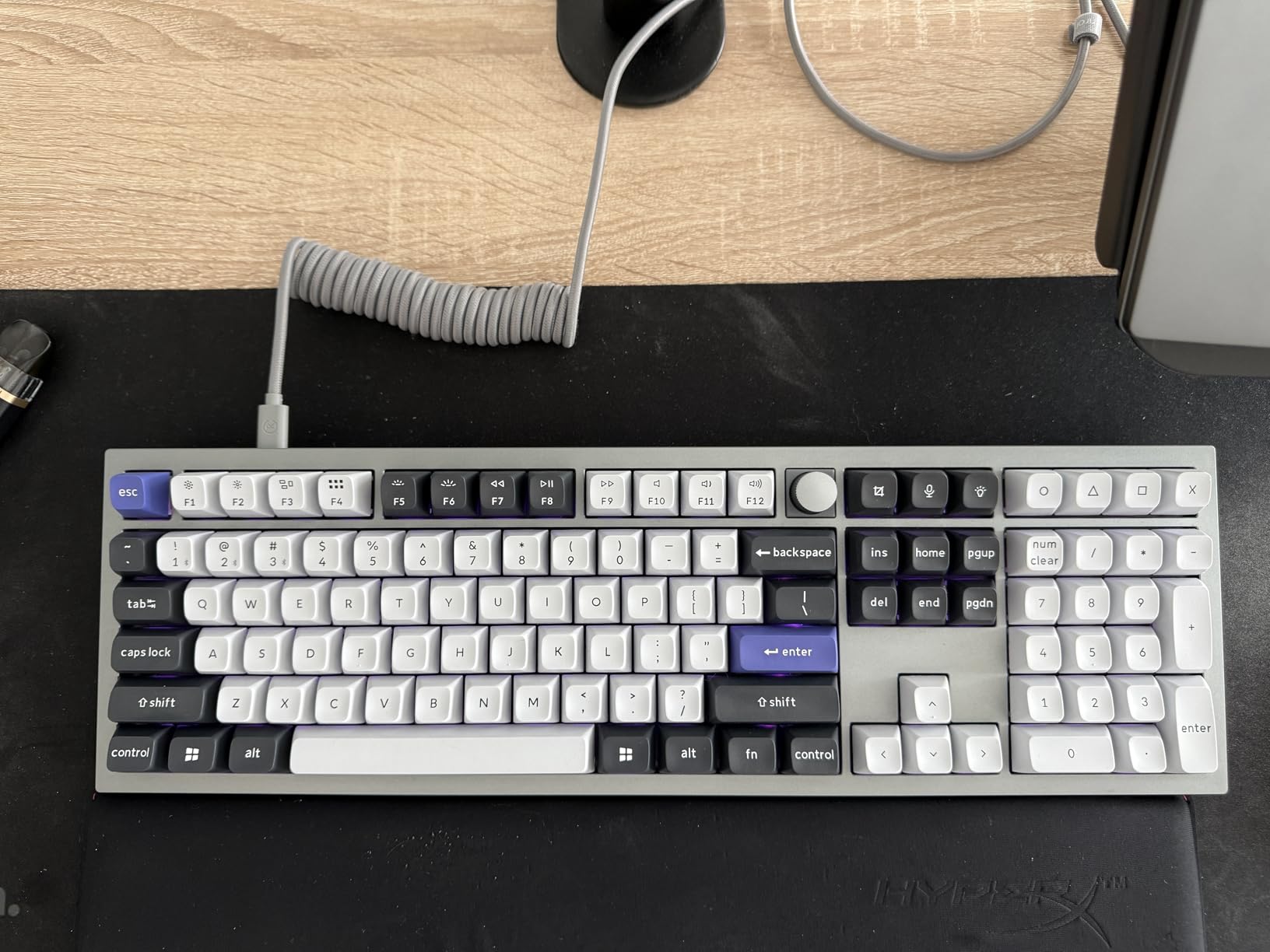 GATERON Smoothie Keyboard Switches, Linear RGB LED 5 Pin White 22mm Dual-Stage Spring Factory Pre-lubed 40gf Full POM Key Switches for MX Mechanical Keyboard (105PCS) customer photo 2