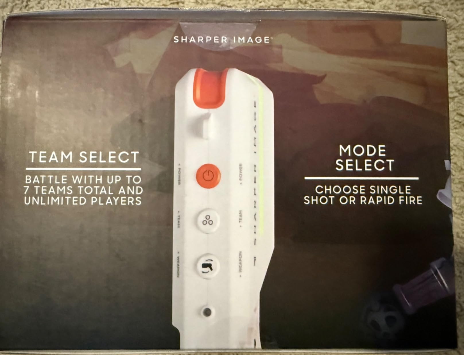 Sharper Image Laser Tag Blaster Set – 4-Pack with Lights & Sounds, 110-ft Range, 7 Team Colors, Dual Firing Modes| Indoor & Outdoor Game for Kids Teens Adults| Electronic Toy Gift| No Vests Needed customer photo 1