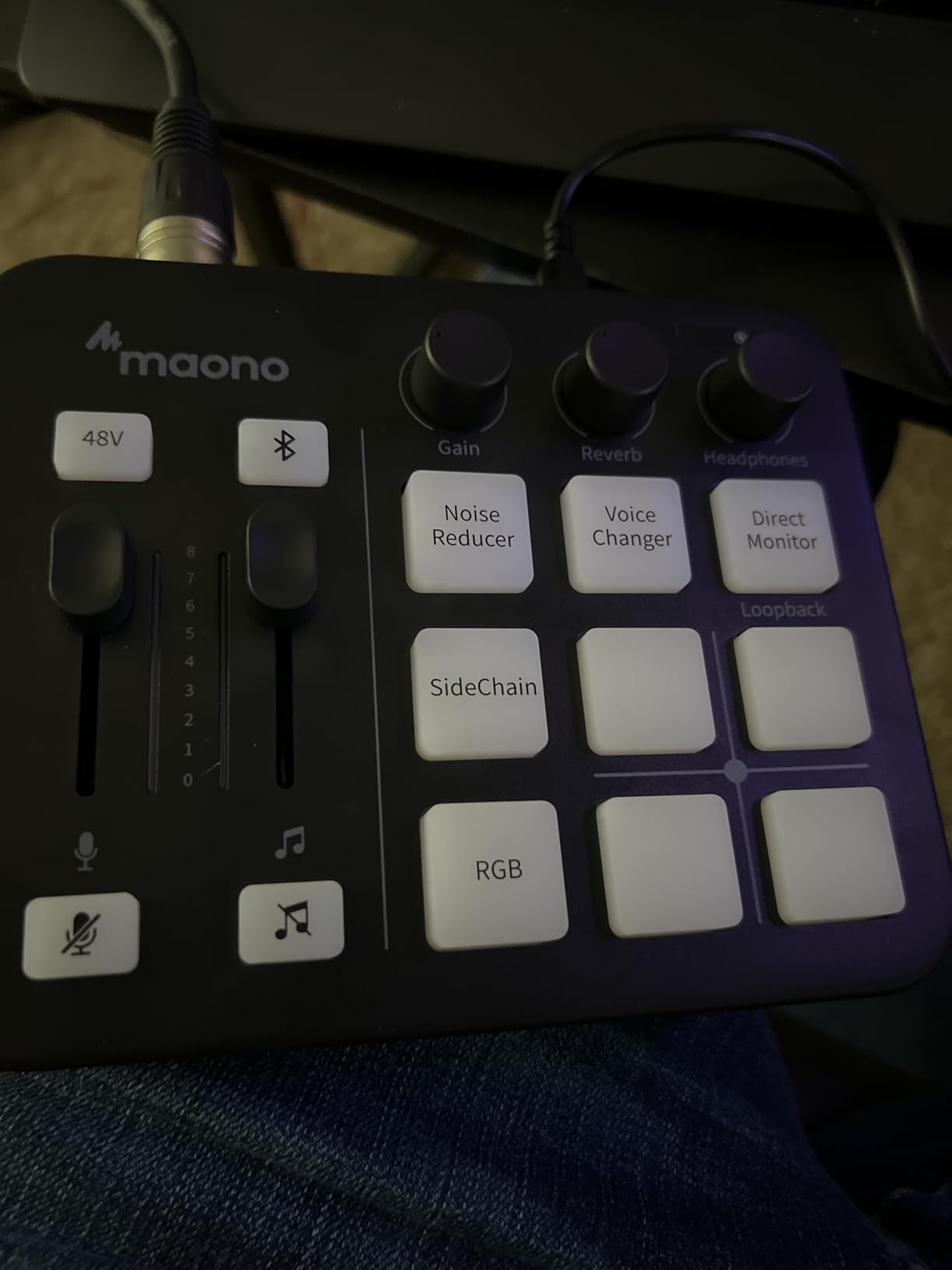 MAONO G1 Neo Gaming Audio Mixer Audio Interface with XLR Input & 48V | RGB, Bluetooth, 4 custom soundpads, live streaming, podcasting, voice effects, PS5, TikTok live, PC streams, gamers, creators customer photo 1
