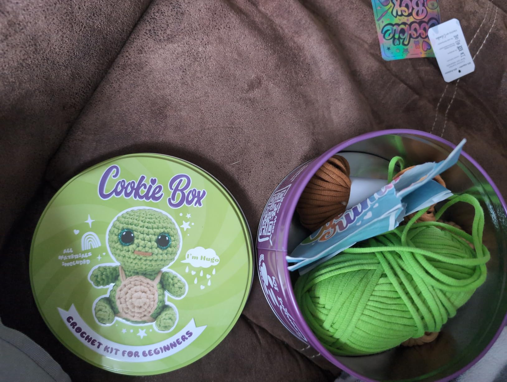 Cookie Box Crochet Kit for Beginners, Bear Ted | All Materials Included, Step-by-Step Video Tutorials, PDF Patterns, Easy DIY Craft, Amigurumi and Knitting Gift Set customer photo 2
