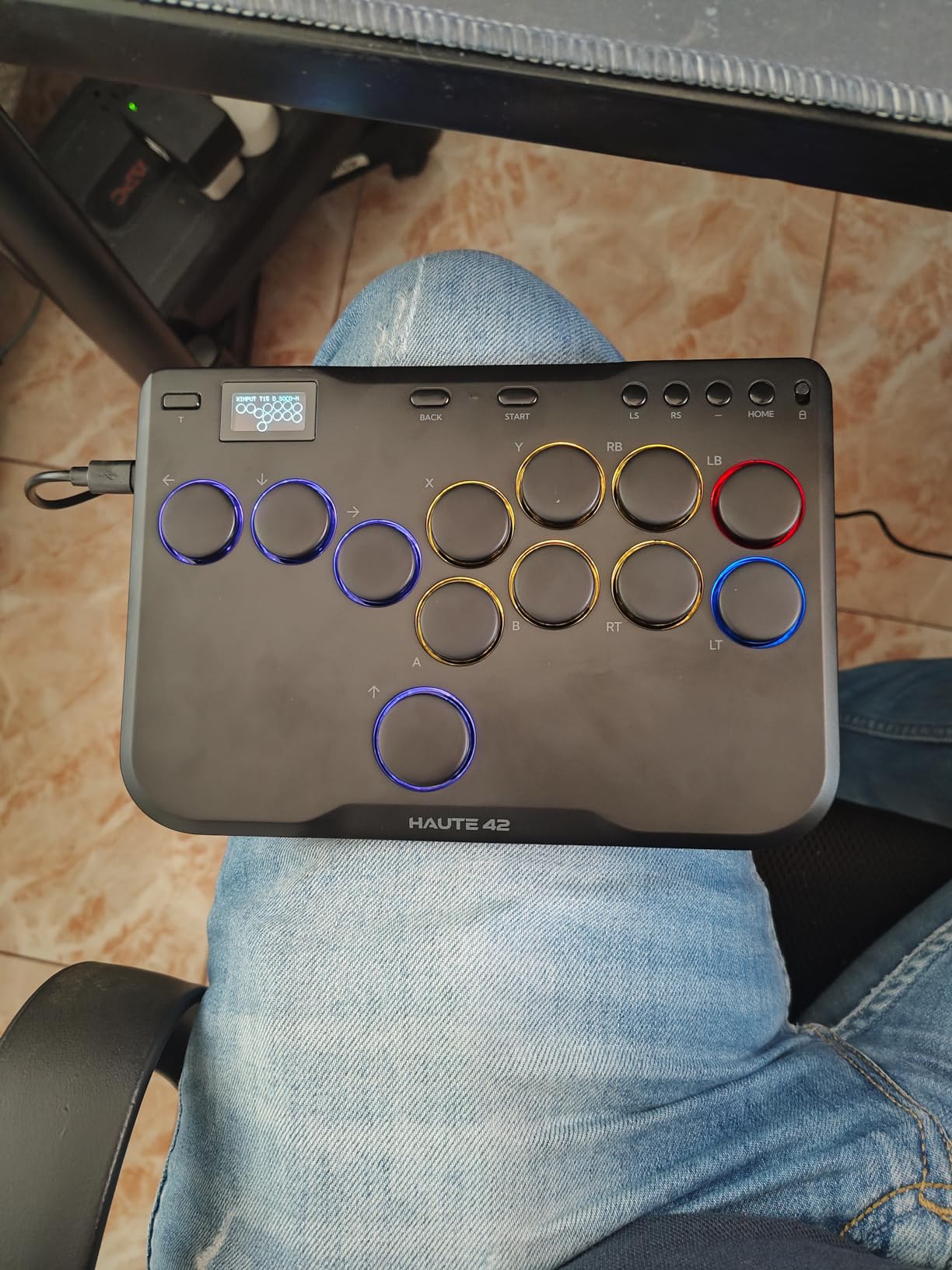 JZW-Shop Haute42 Leverless Arcade Stick P12, All-Button Arcade Controller | Compatible with PC, PS4, PS3, Steam Deck, Switch, Turbo & Custom RGB customer photo 1