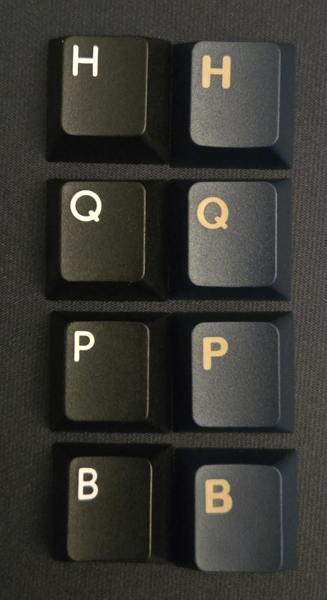 Illusion PBT Double Shot Keycap Set, 174 Keys Cute Blue Custom Key Cap Keycaps 70 Percent Cherry Profile Keycaps for 61/64/68/84/87/100/104/108 Mechanical Keyboard customer photo 2
