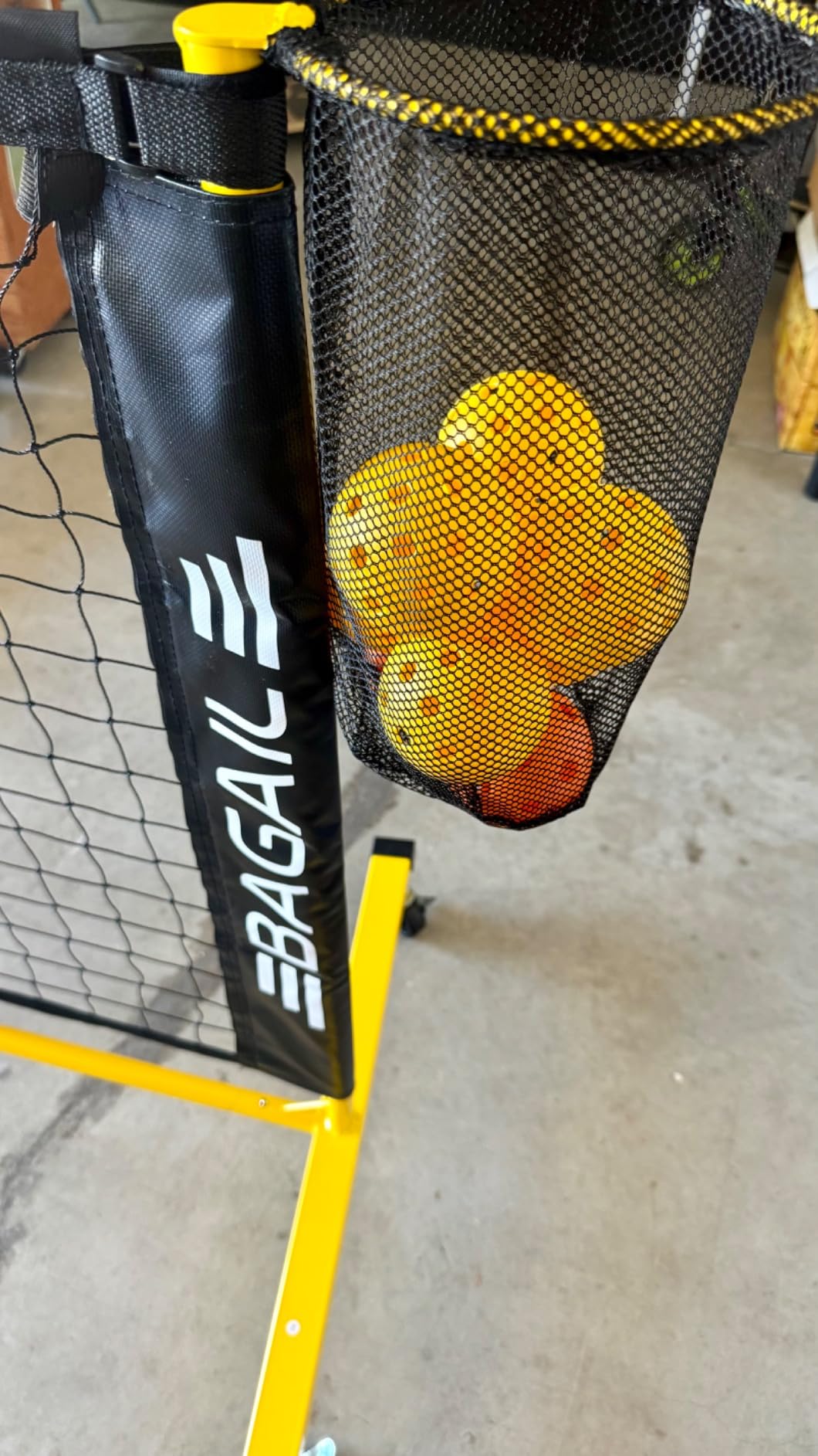 BAGAIL Portable Pickleball Net Set, 22 FT Regulation Size Pickle Ball Net with Ball Collector, 4 Balls and Carry Bag, Easy Setup for Outdoor Indoor Driveway customer photo 1