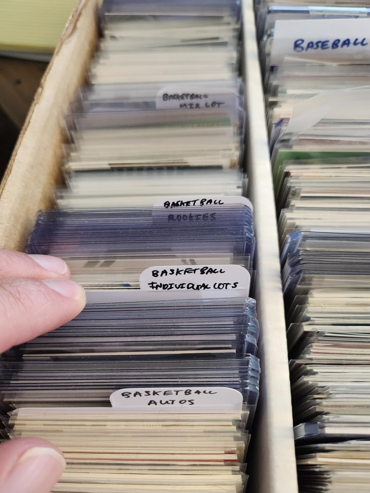 Trading Card Dividers, 150-Pack Paper Card Divider for Storage Boxes, Vertical Dividers Card for TCG, MTG, Baseball & Sports Cards, with Tabs for Easy Collection Organization customer photo 1