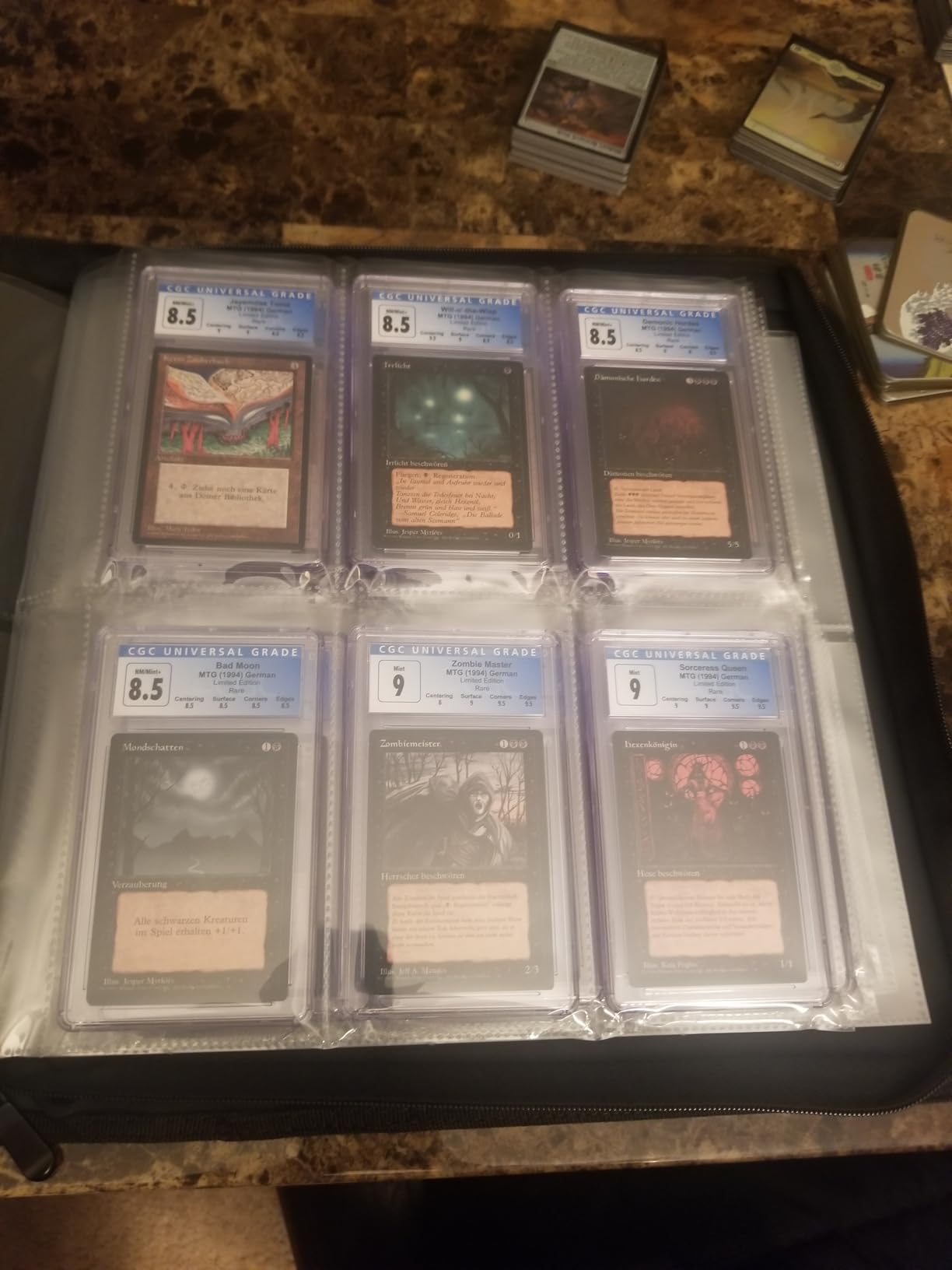 Graded Card Binder - Holds 72 PSA Slabs, 6 Pocket Slab Binder for PSA, CGC, CSG, FCG, FGS Slabs, Black, PSAbinder672W customer photo 1