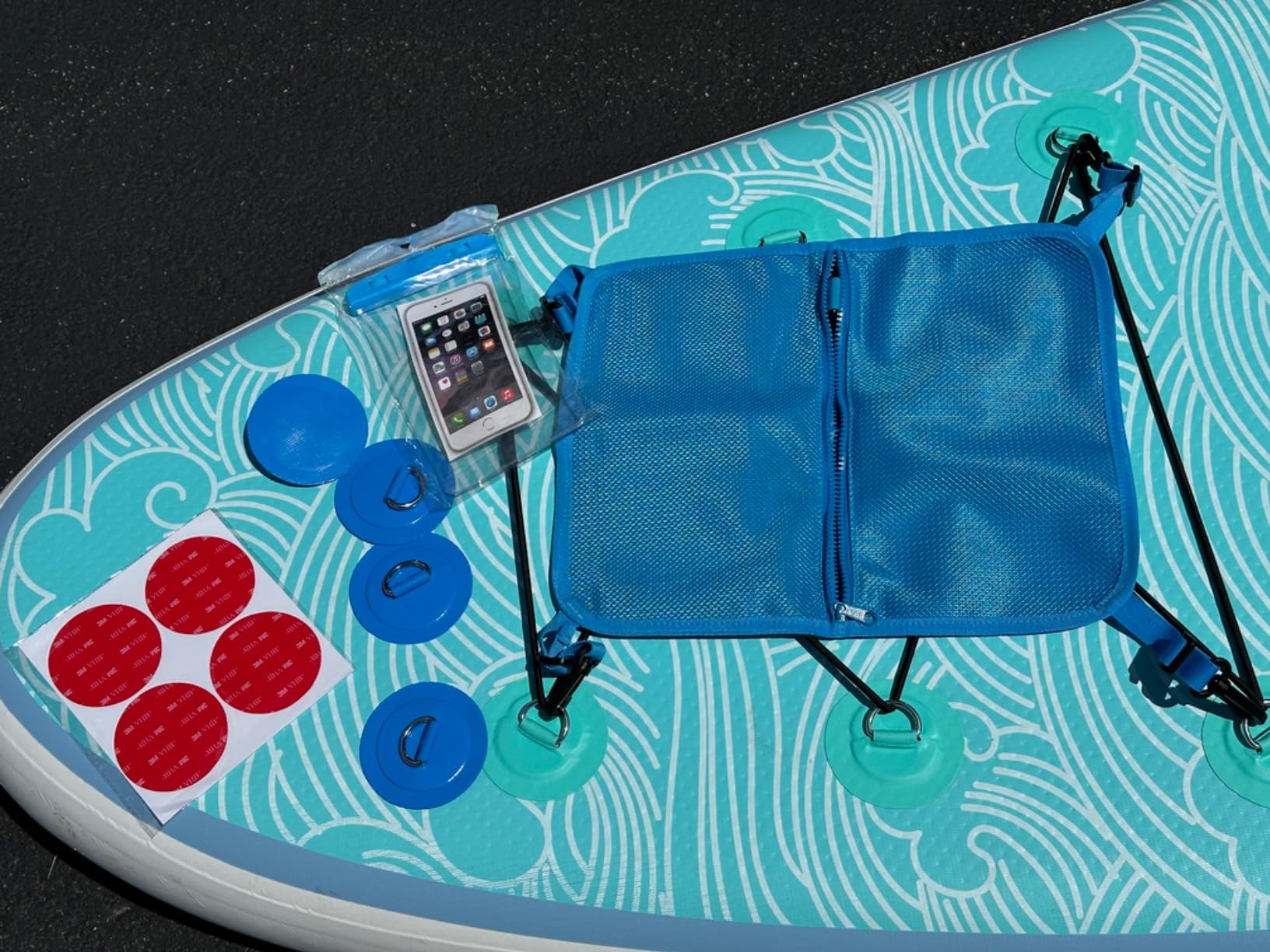 MORXPLOR Paddle Board Deck Bag, SUP Accessories Mesh Storage Deck Bag customer photo 2